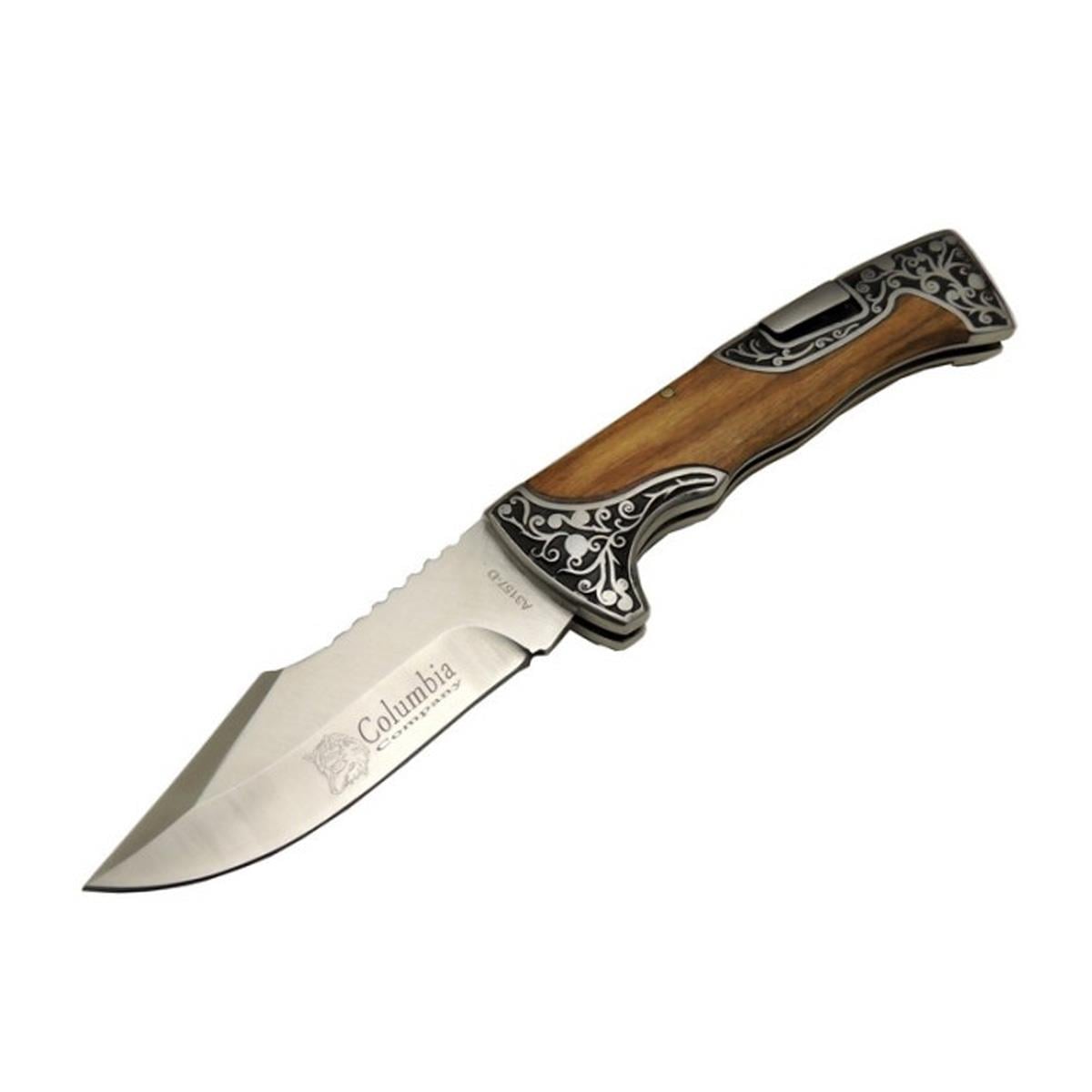 Columbia Avcı Çakısı Ağaç Kabza 22.5cm