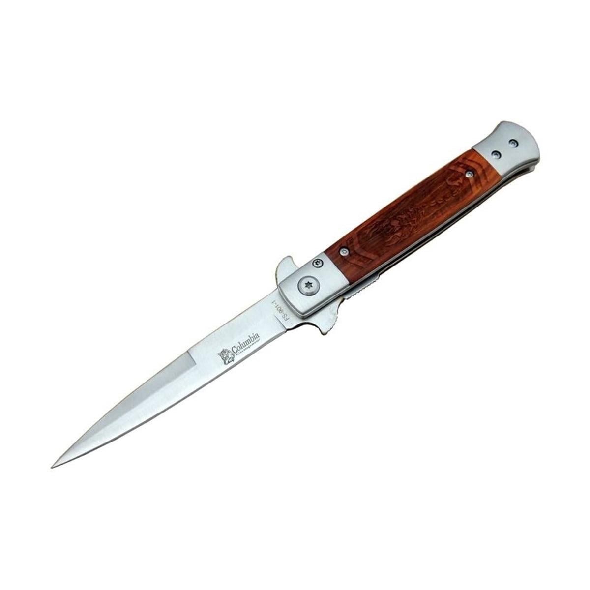 Columbia Ejderha Çakı Ahşap Gri 23cm