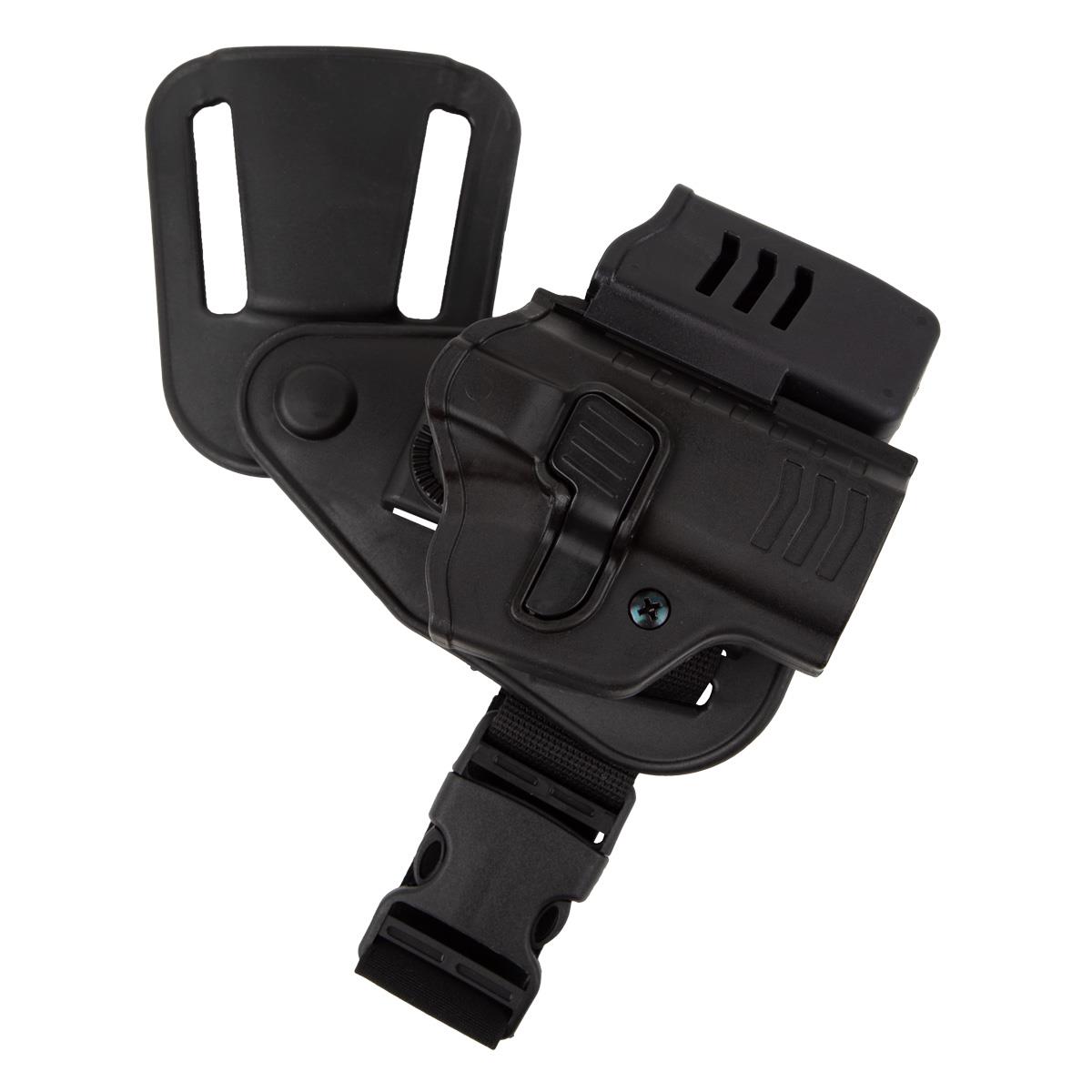 Comfort-Tac CZ 75B Alçak Taşıma Tabanca Kılıfı Önü Şarjörlüklü Siyah