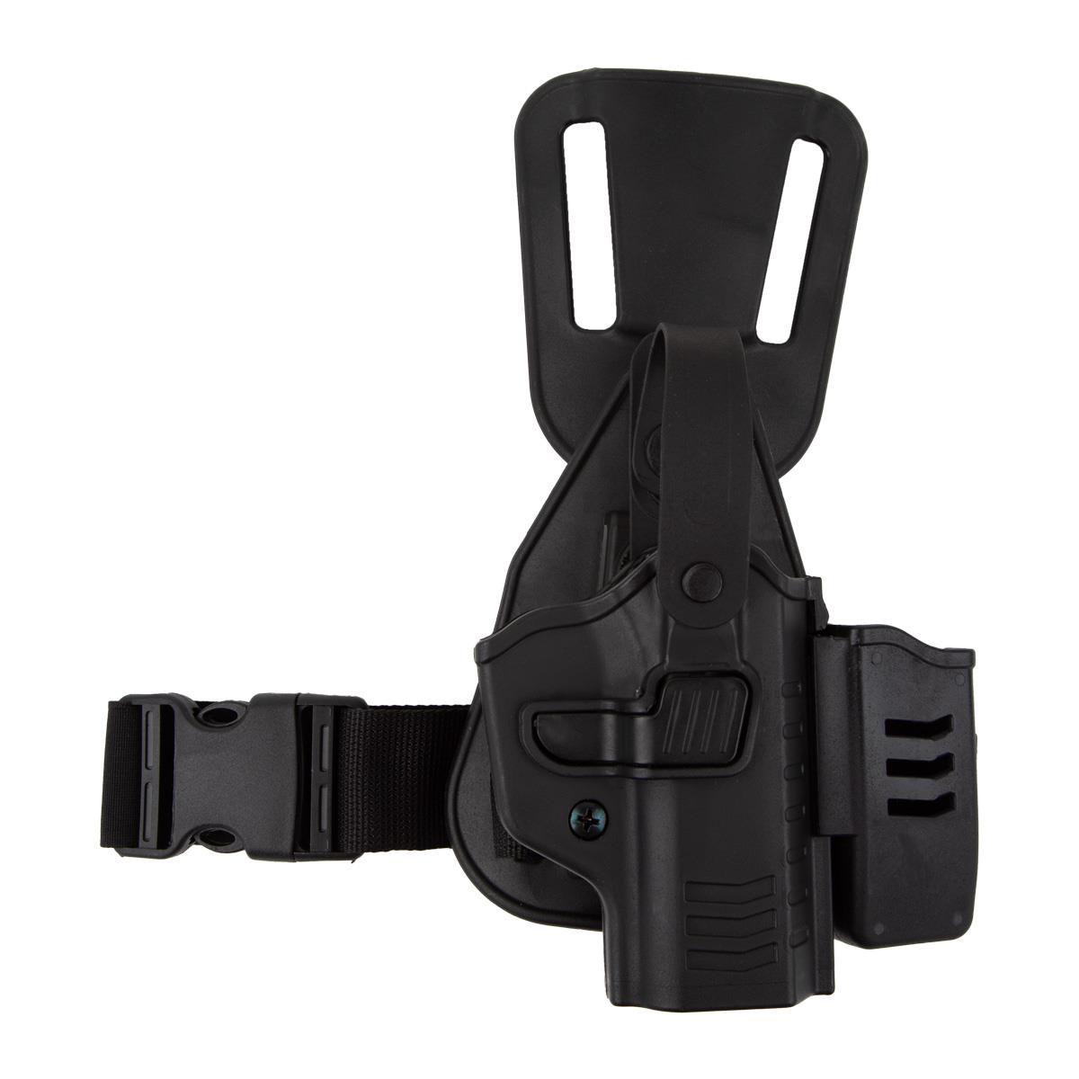 Comfort-Tac CZ 75B Alçak Taşıma Tabanca Kılıfı Seviye 2 Önü Şarjörlüklü Siyah