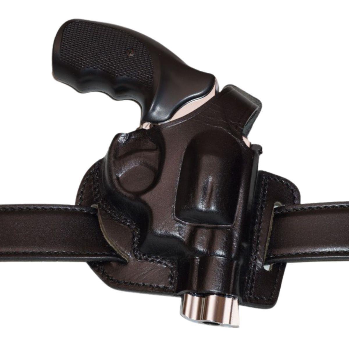 Deri Toplu Tabanca Kılıfı Siyah Açık