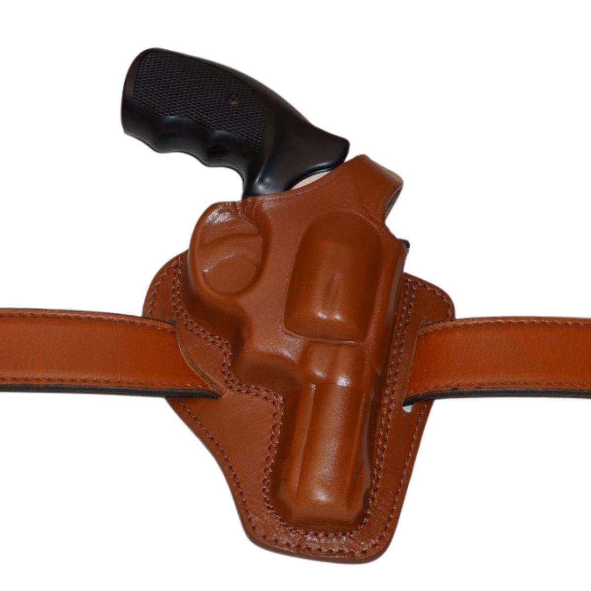 Deri Toplu Tabanca Kılıfı Taba Kapalı 2 İnch