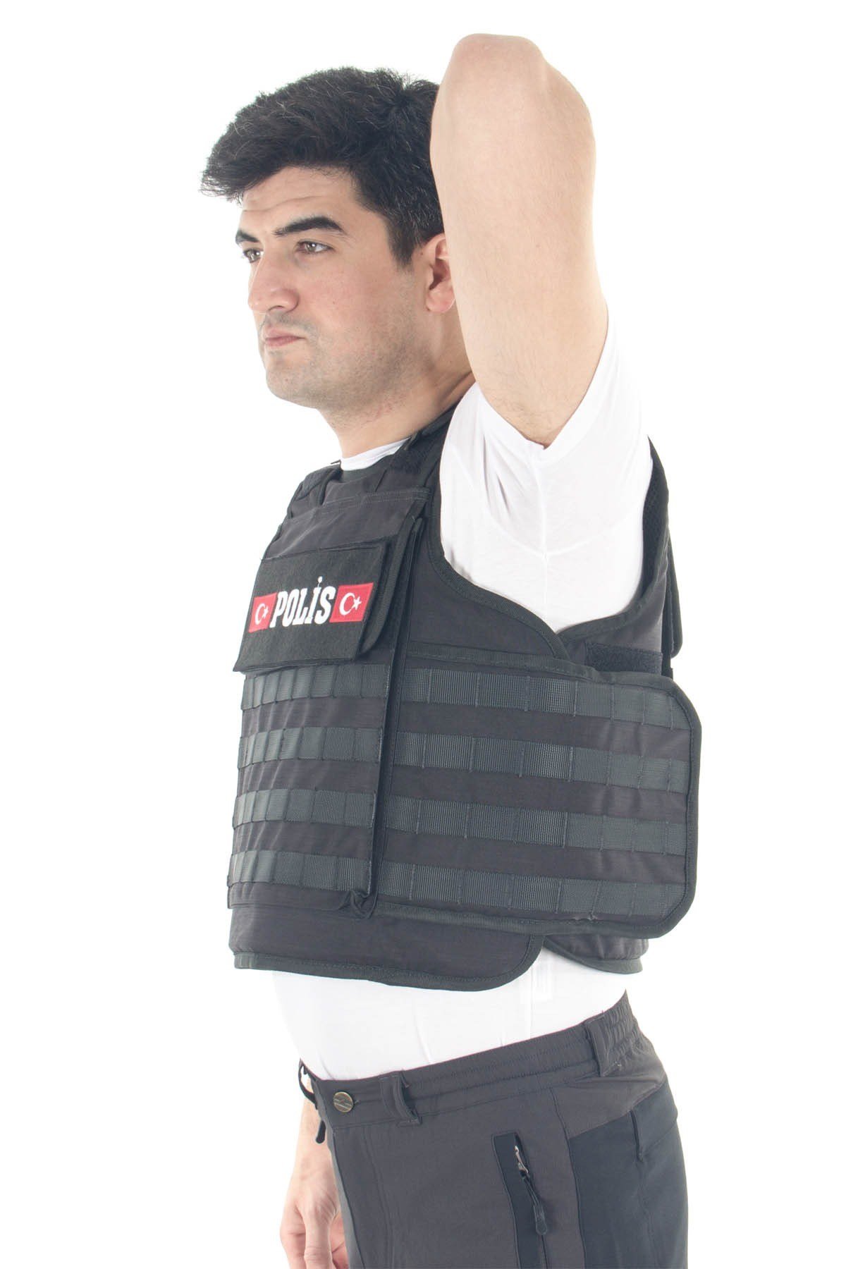 Dış Çelik Yelek-Seviye 3A Görev Yeleği Siyah