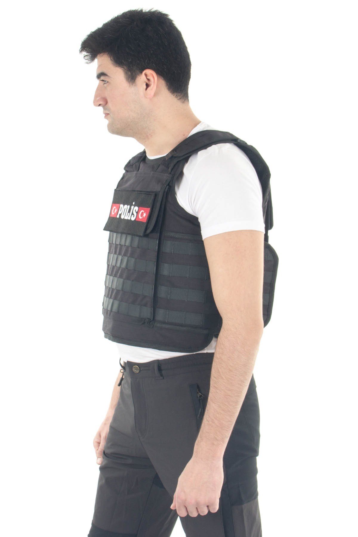 Dış Çelik Yelek-Seviye 3A Görev Yeleği Siyah