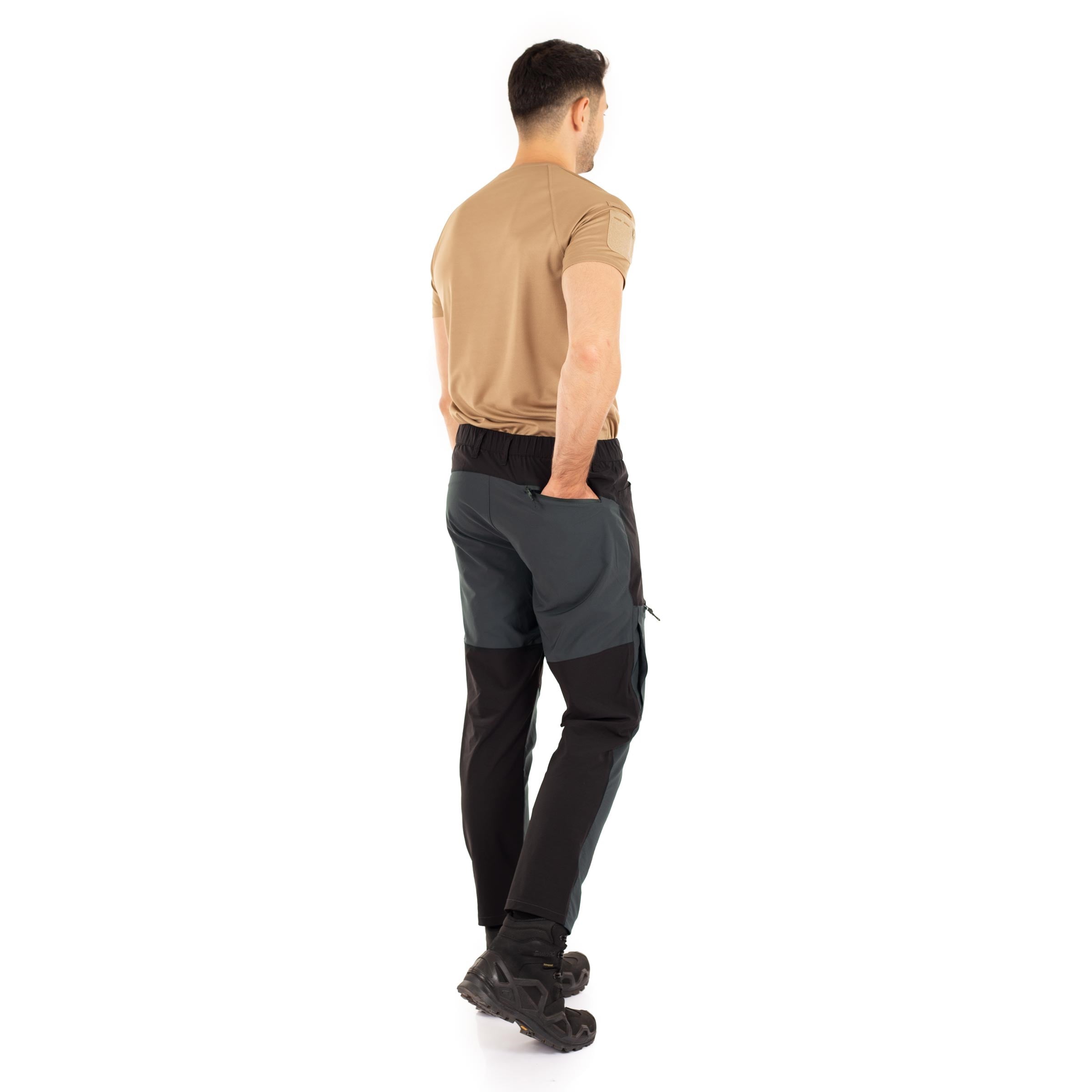 Dual Flex Taktik Pantolon Likralı Esnek Antrasit-Siyah