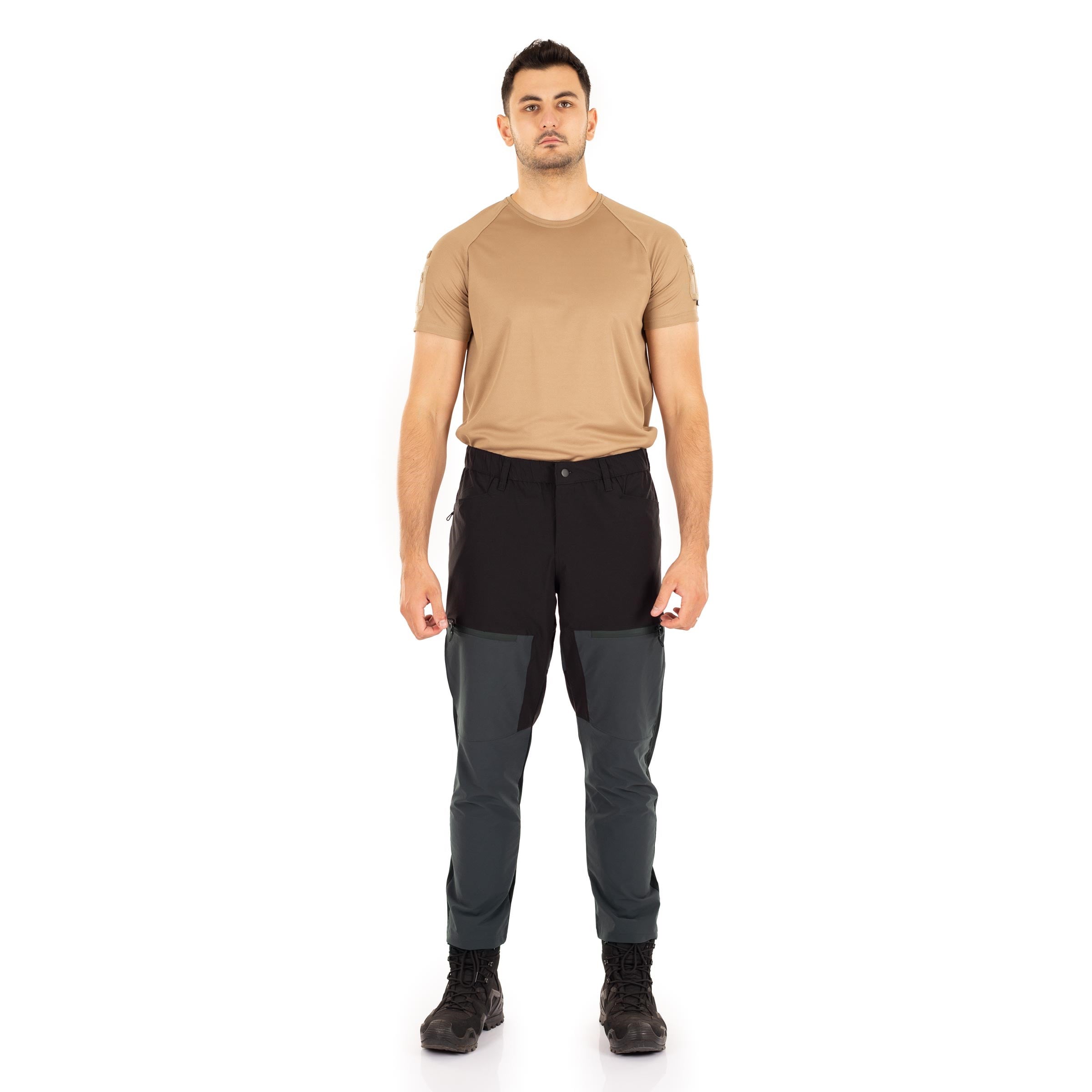 Dual Flex Taktik Pantolon Likralı Esnek Antrasit-Siyah
