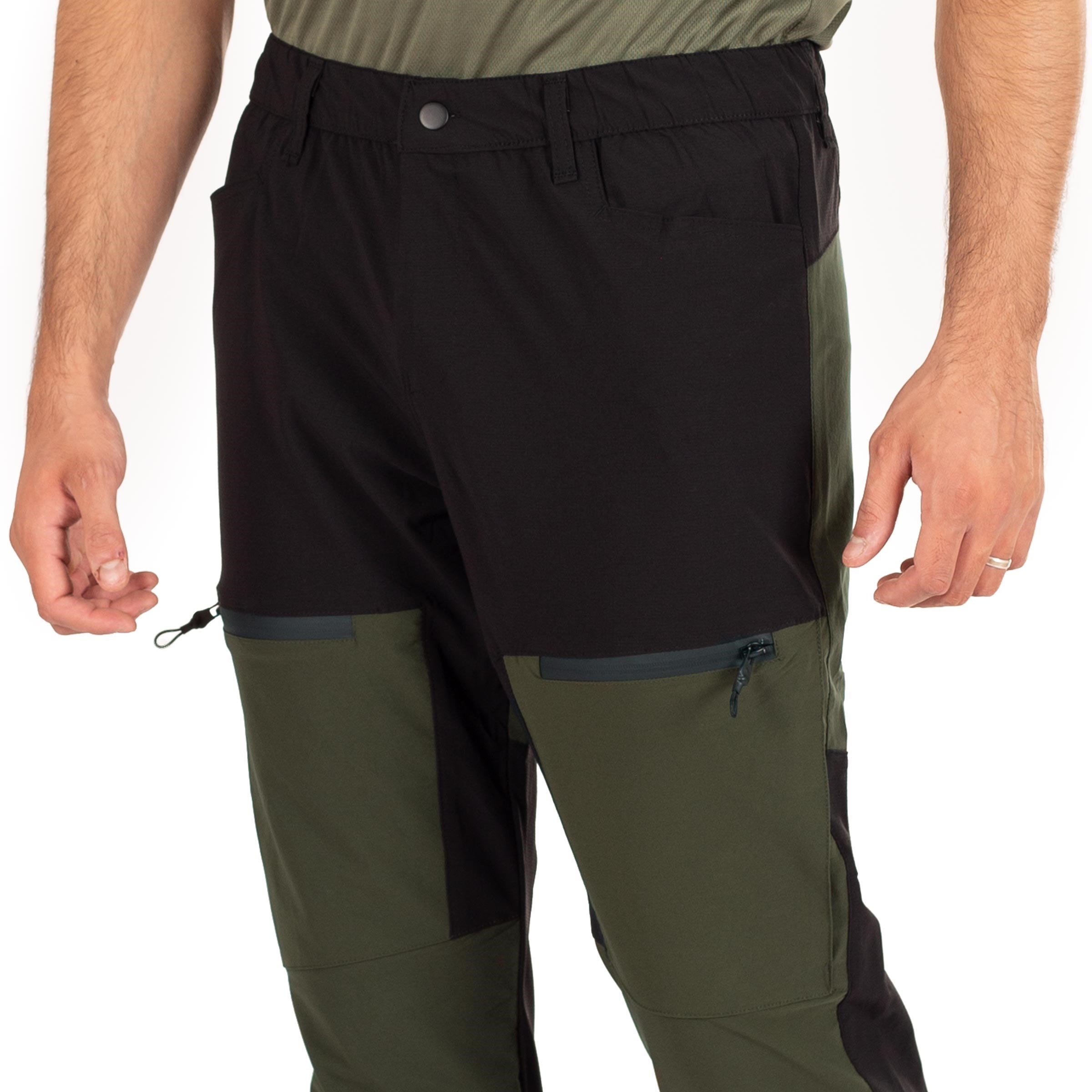 Dual Flex Taktik Pantolon Likralı Esnek Haki-Siyah
