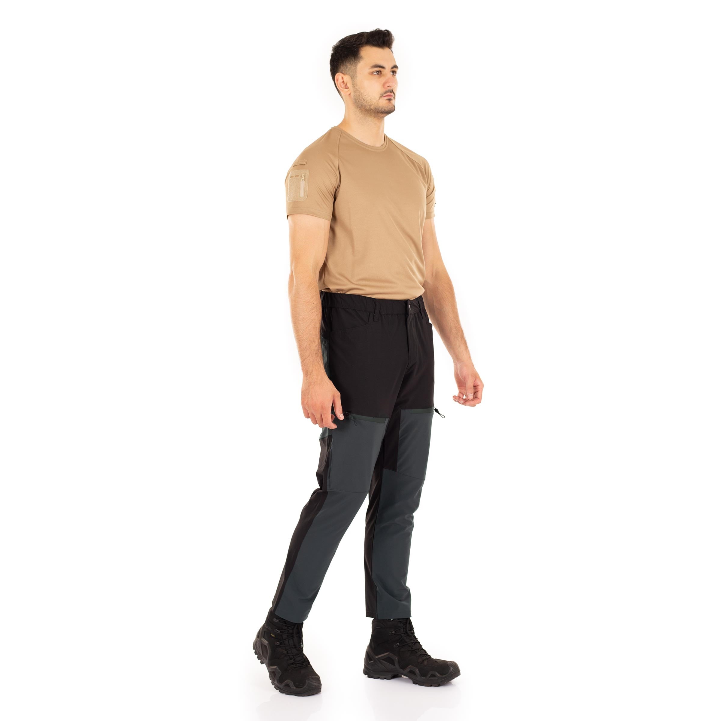 Dual Flex Taktik Pantolon Likralı Esnek Antrasit-Siyah