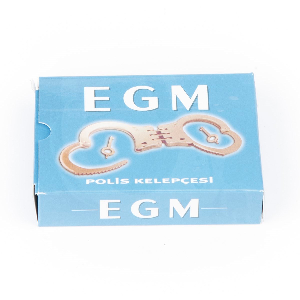 EGM Metal Menteşeli Polis Kelepçesi Dişi Anahtarlı Krom