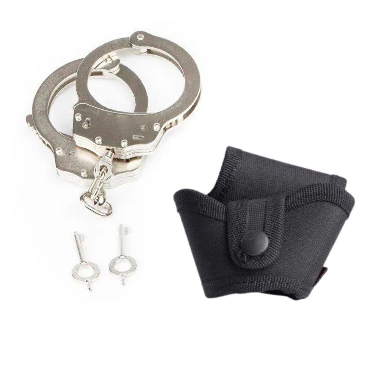 EGM Zincirli Polis Kelepçesi ve Açık Kelepçe Kılıfı Avantajlı Set