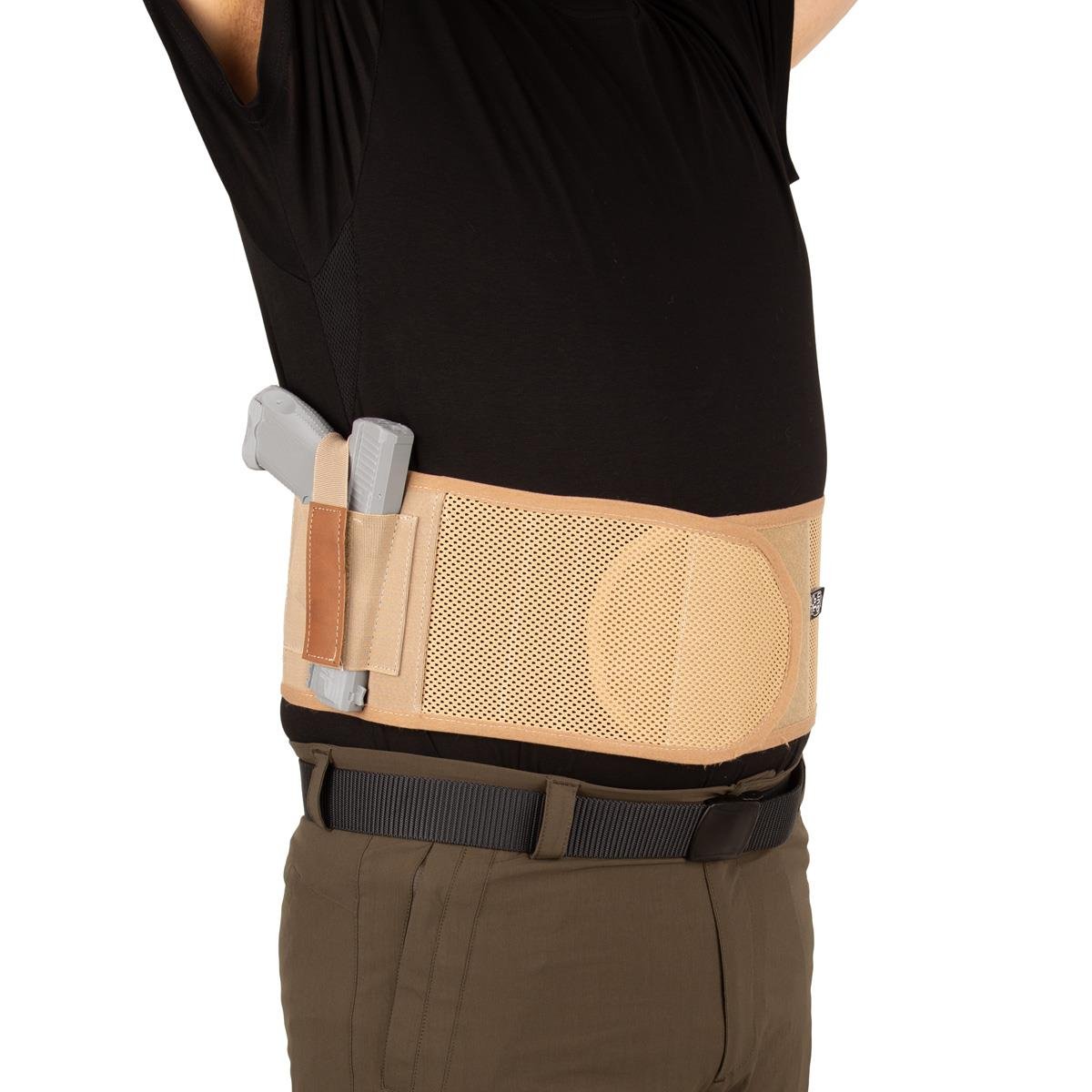 Fileli Korse Tabanca Kılıfı Bej Renk