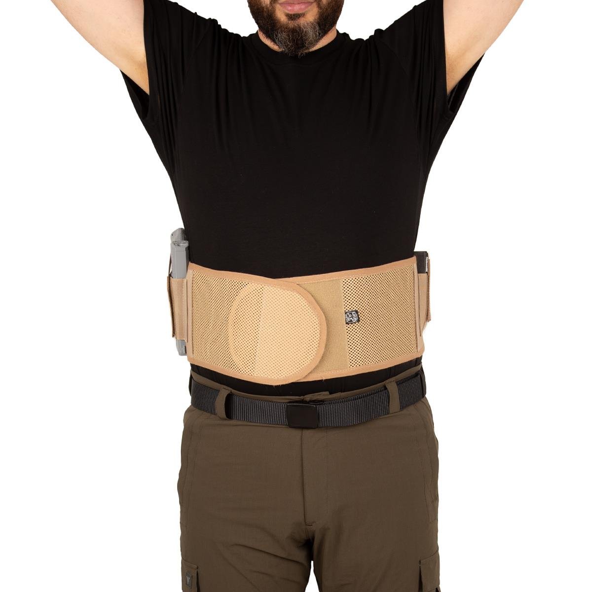 Fileli Korse Tabanca Kılıfı Bej Renk