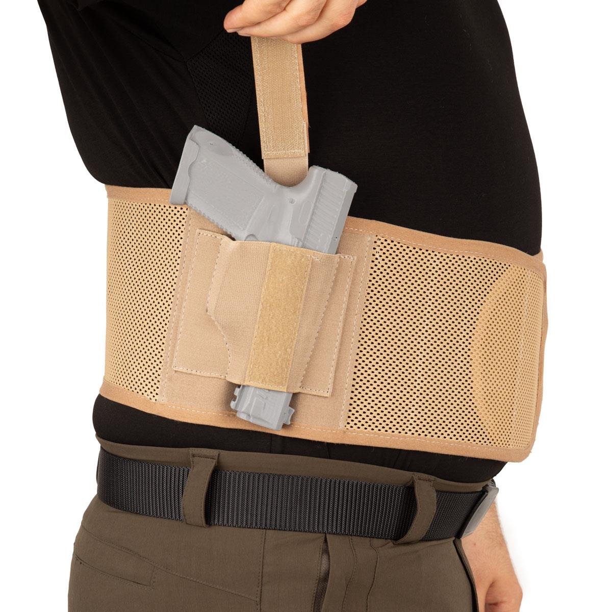 Fileli Korse Tabanca Kılıfı Bej Renk