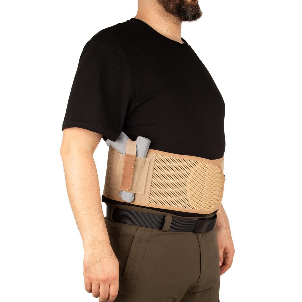 Fileli Korse Tabanca Kılıfı Bej Renk