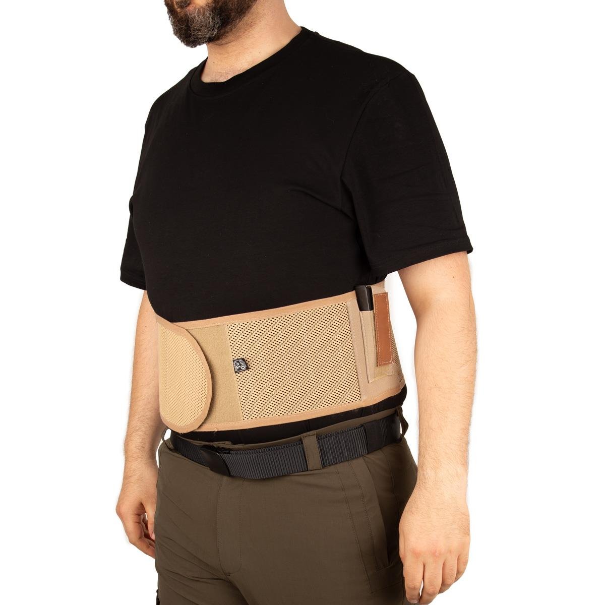 Fileli Korse Tabanca Kılıfı Bej Renk