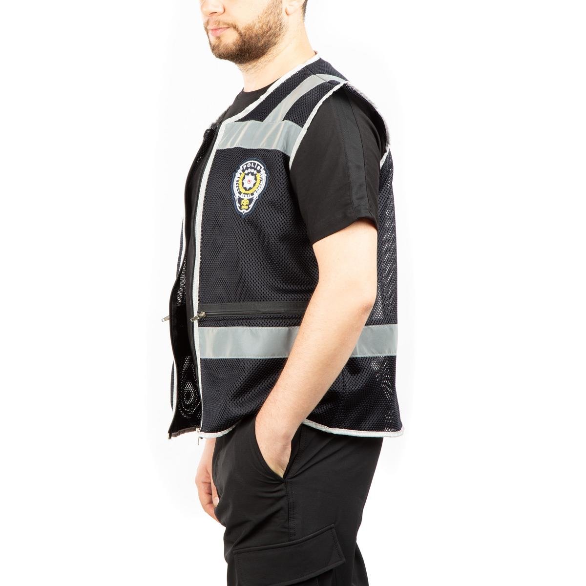 Fileli Polis Yeleği-Lacivert