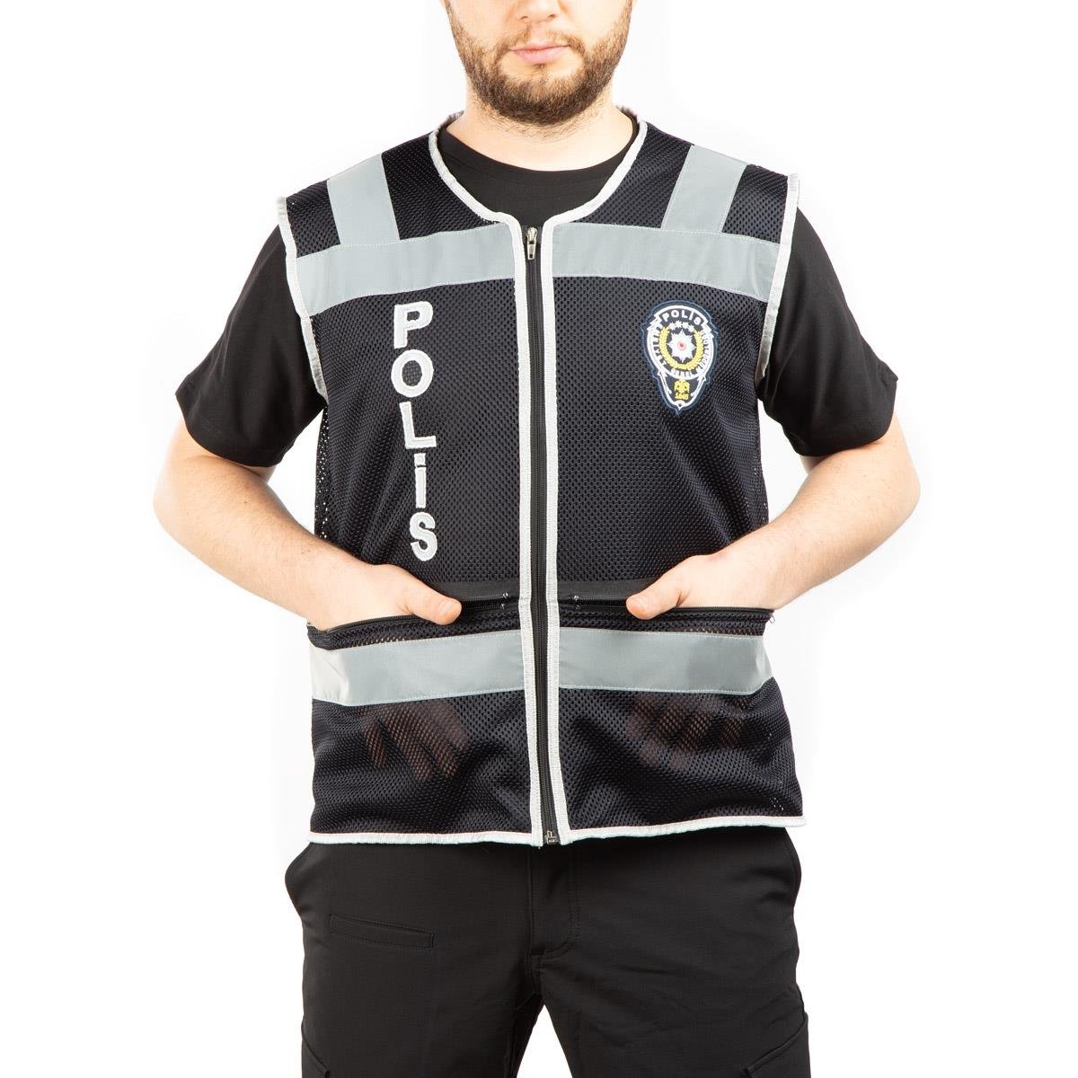 Fileli Polis Yeleği-Lacivert