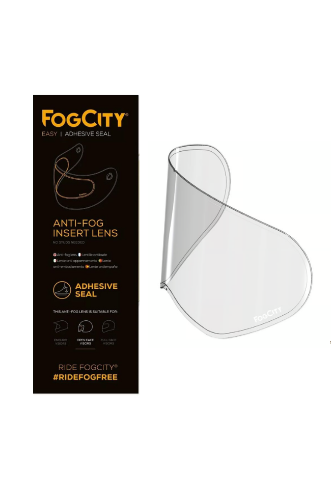FogCity Pinlock Easy Enduro Kask Standart Buğu Önleyici Şeffaf Cam FC003