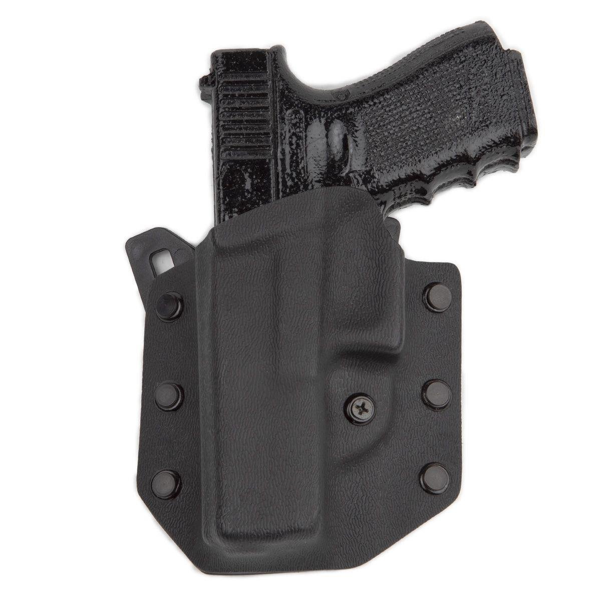 Glock 43X Kydex Tabanca Kılıfı Mat Görünümlü Dış Taşıma Kadifeli Sol El