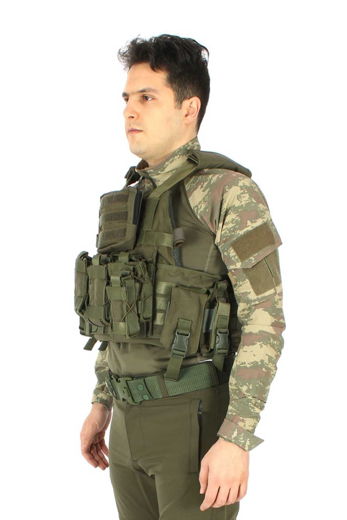 Haki Balistik Hücum Yeleği Kısa