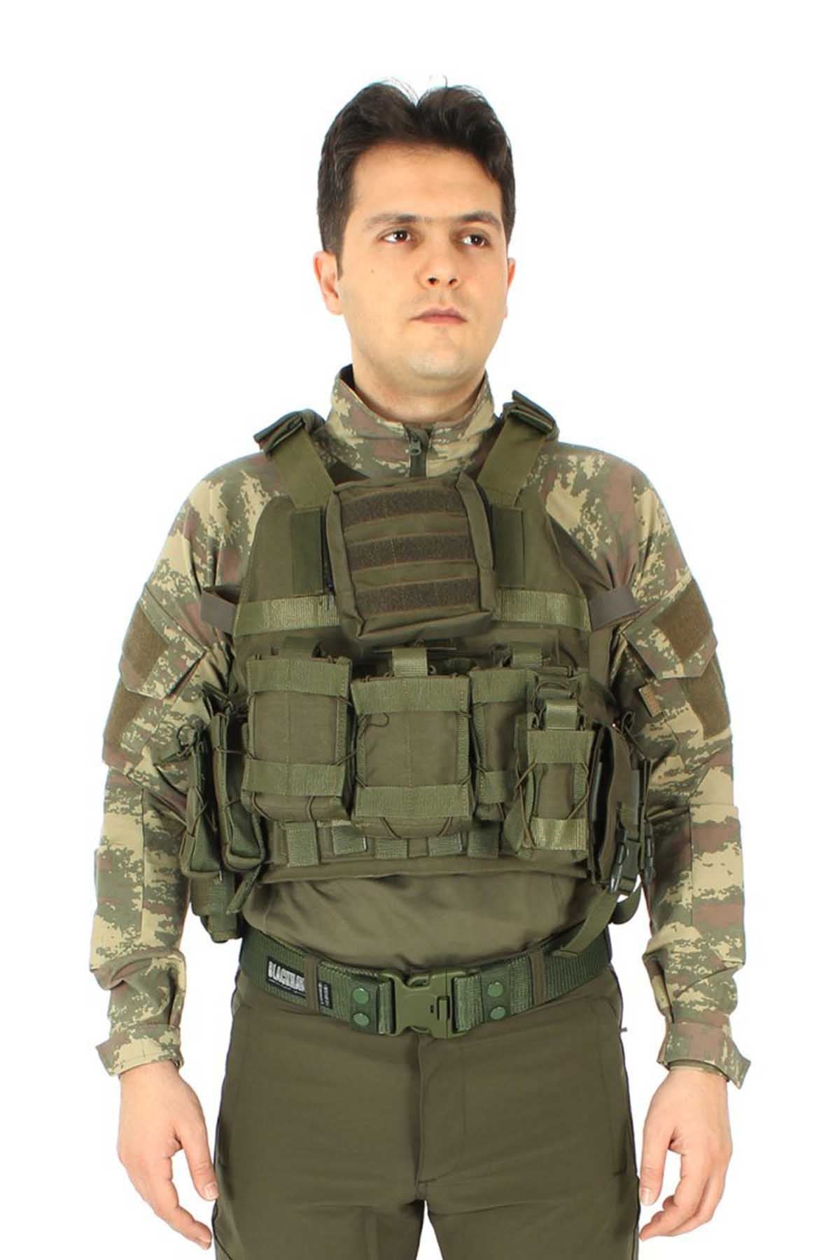 Haki Balistik Hücum Yeleği Kısa