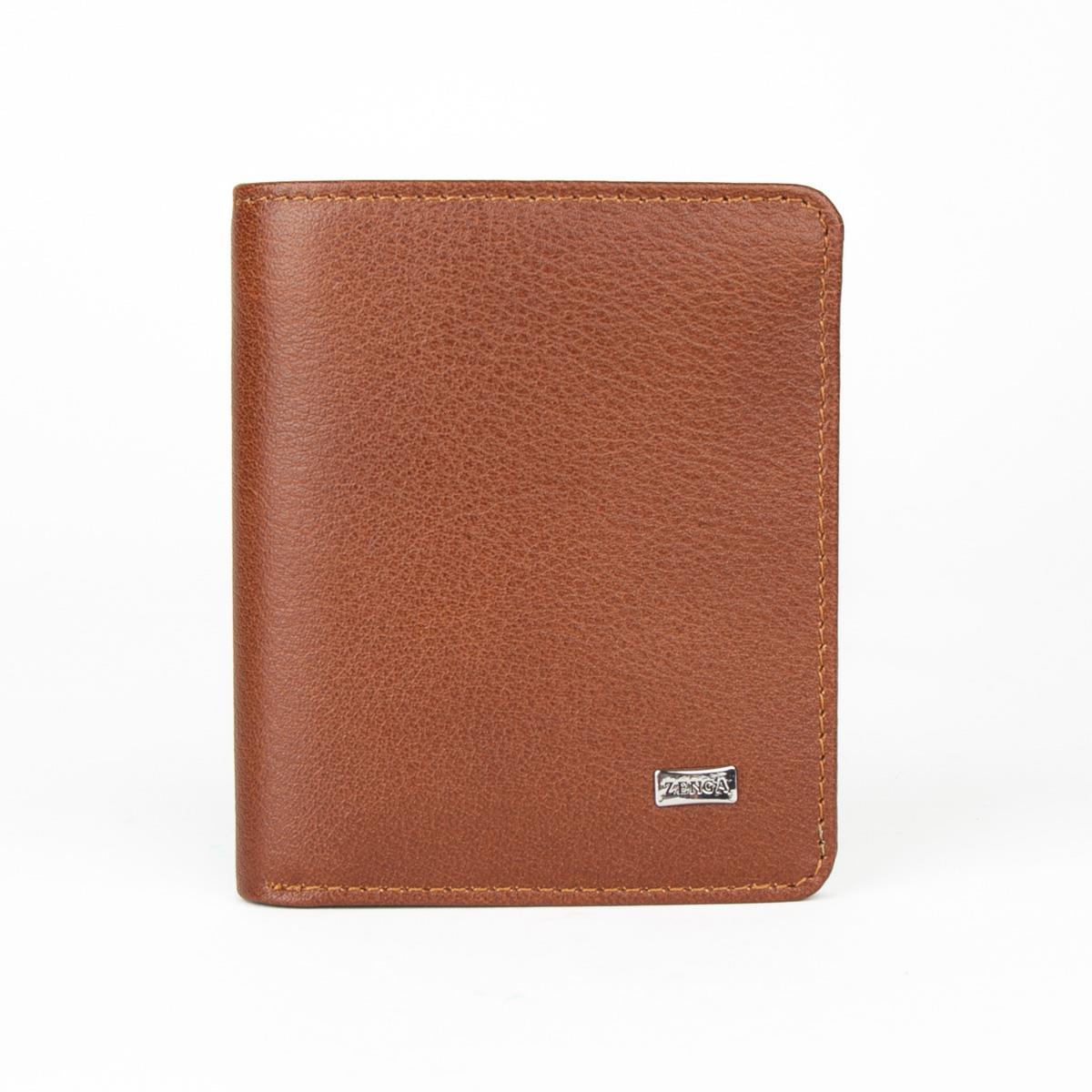 Hakiki Deri Klasik Model Mini Rozetli Özel Güvenlik Cüzdanı Taba