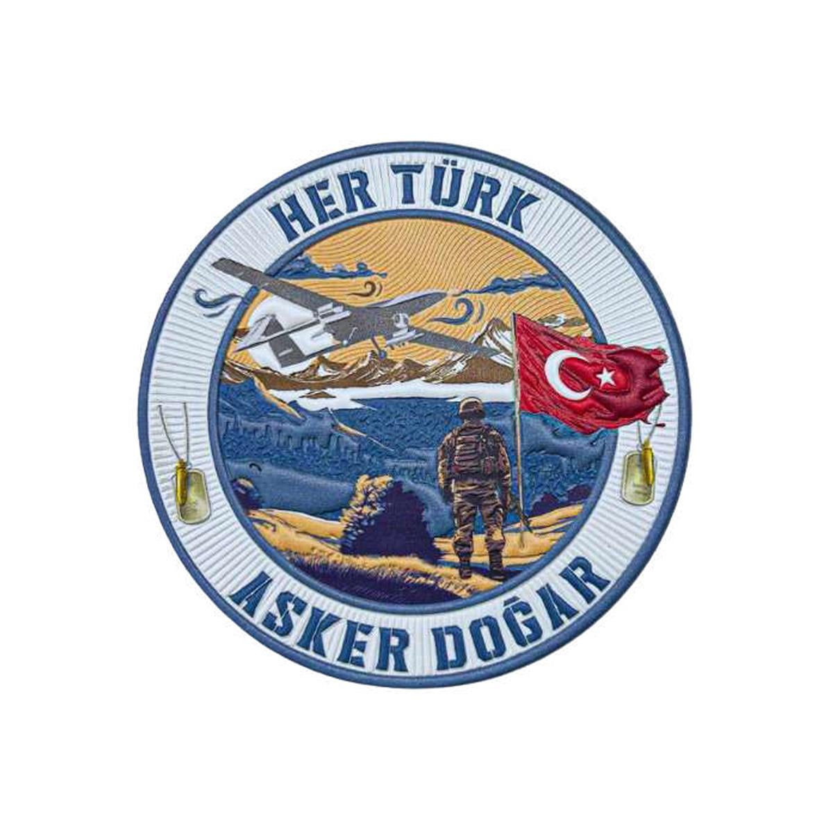 Her Türk Asker Doğar Patch 3D