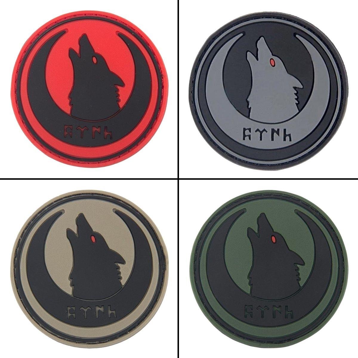 Hilal İçi Kurt Başı Silikon Patch Arma