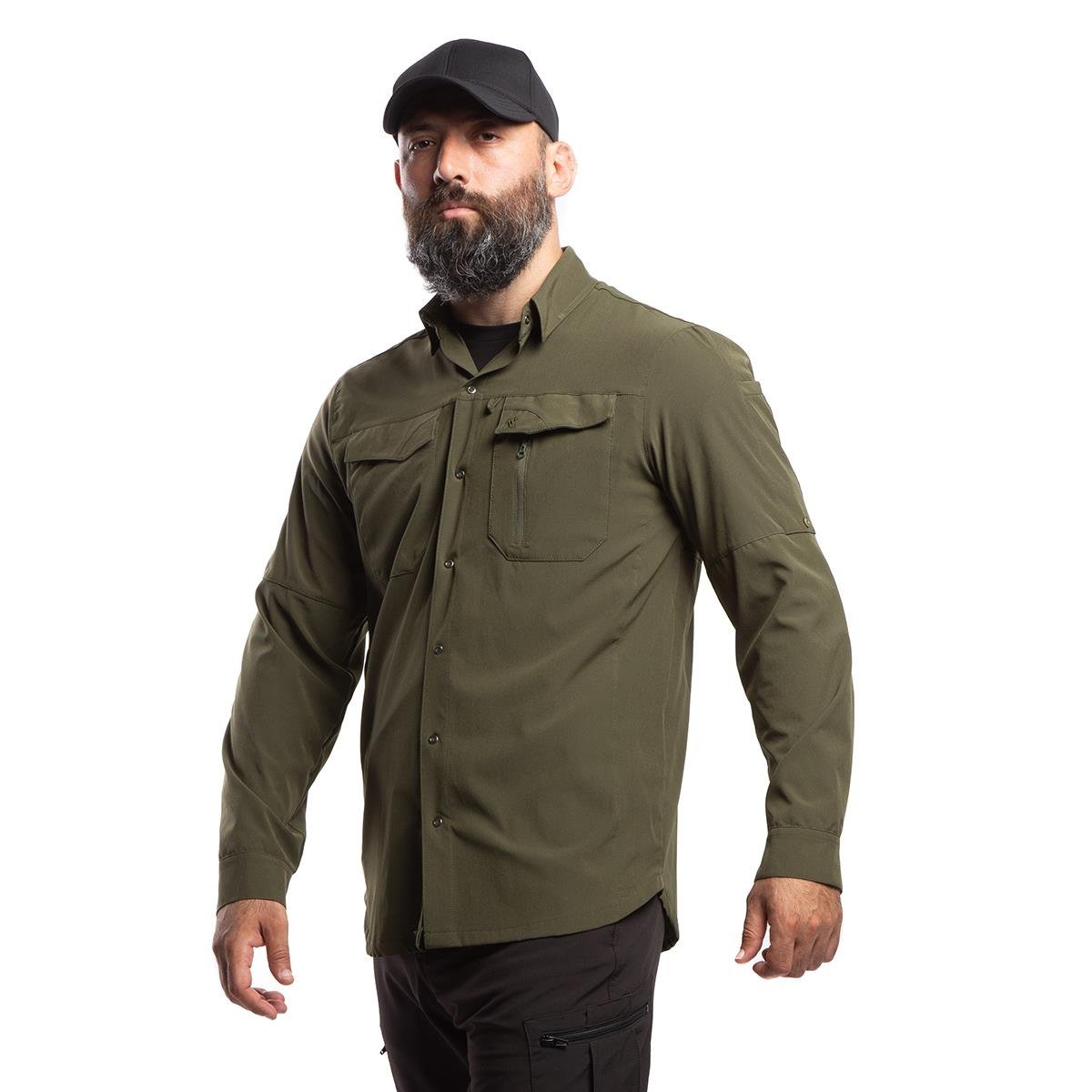 HoverGym Flexible Hafif Taktik Gömlek - Haki