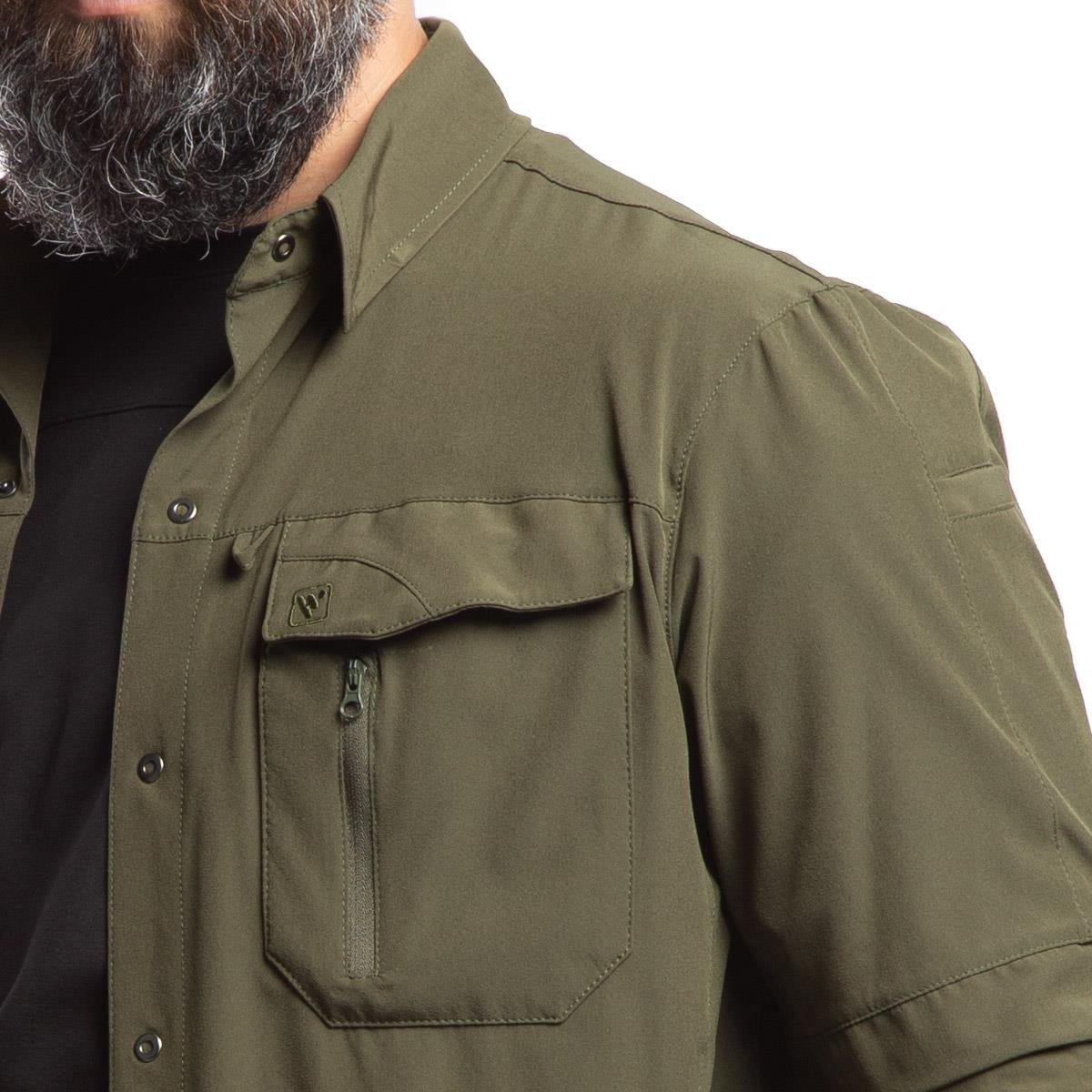 HoverGym Flexible Hafif Taktik Gömlek - Haki