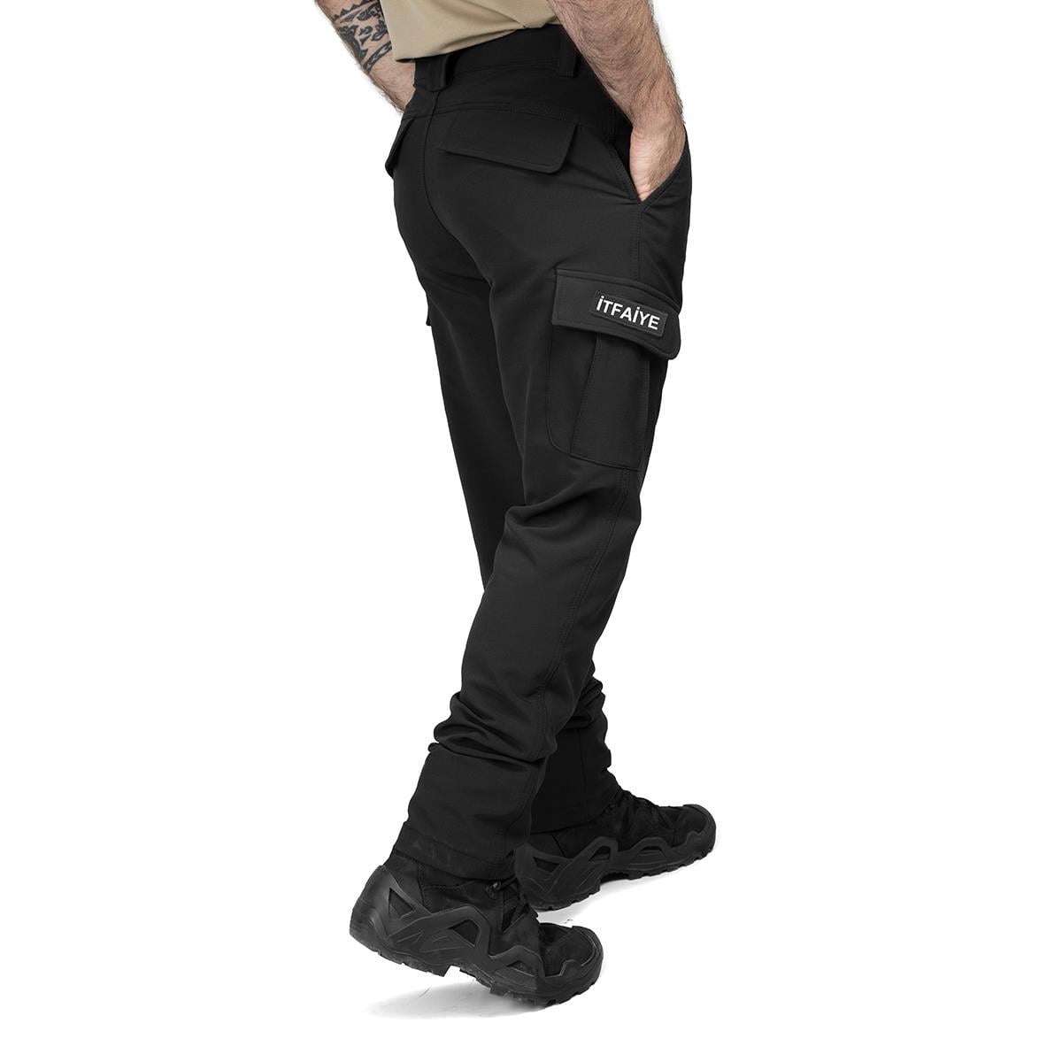 Hovergym Trekking İtfaiye Pantolonu Siyah