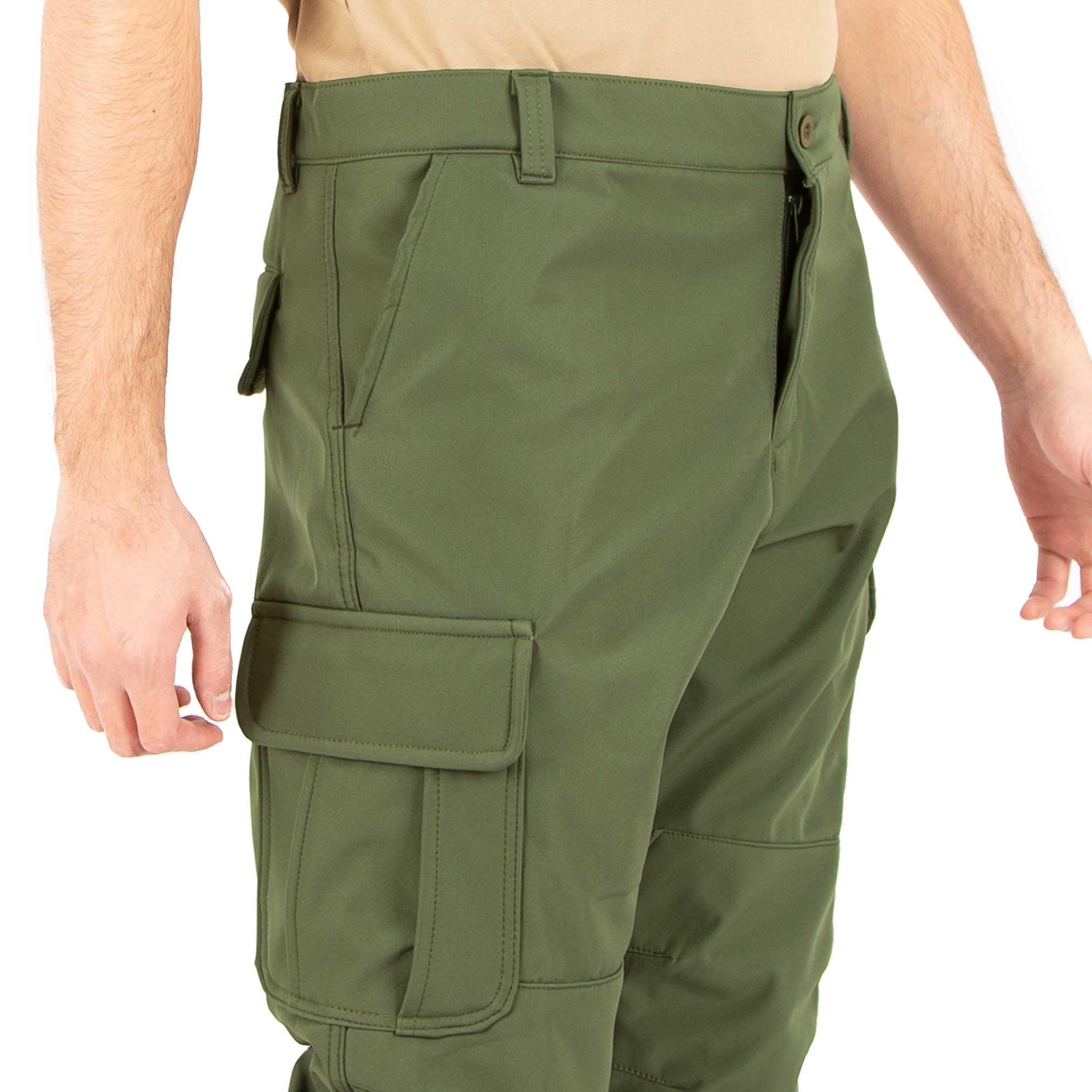 İçi Polarlı Su Geçirmez Softshell Taktik Pantolon -Haki 