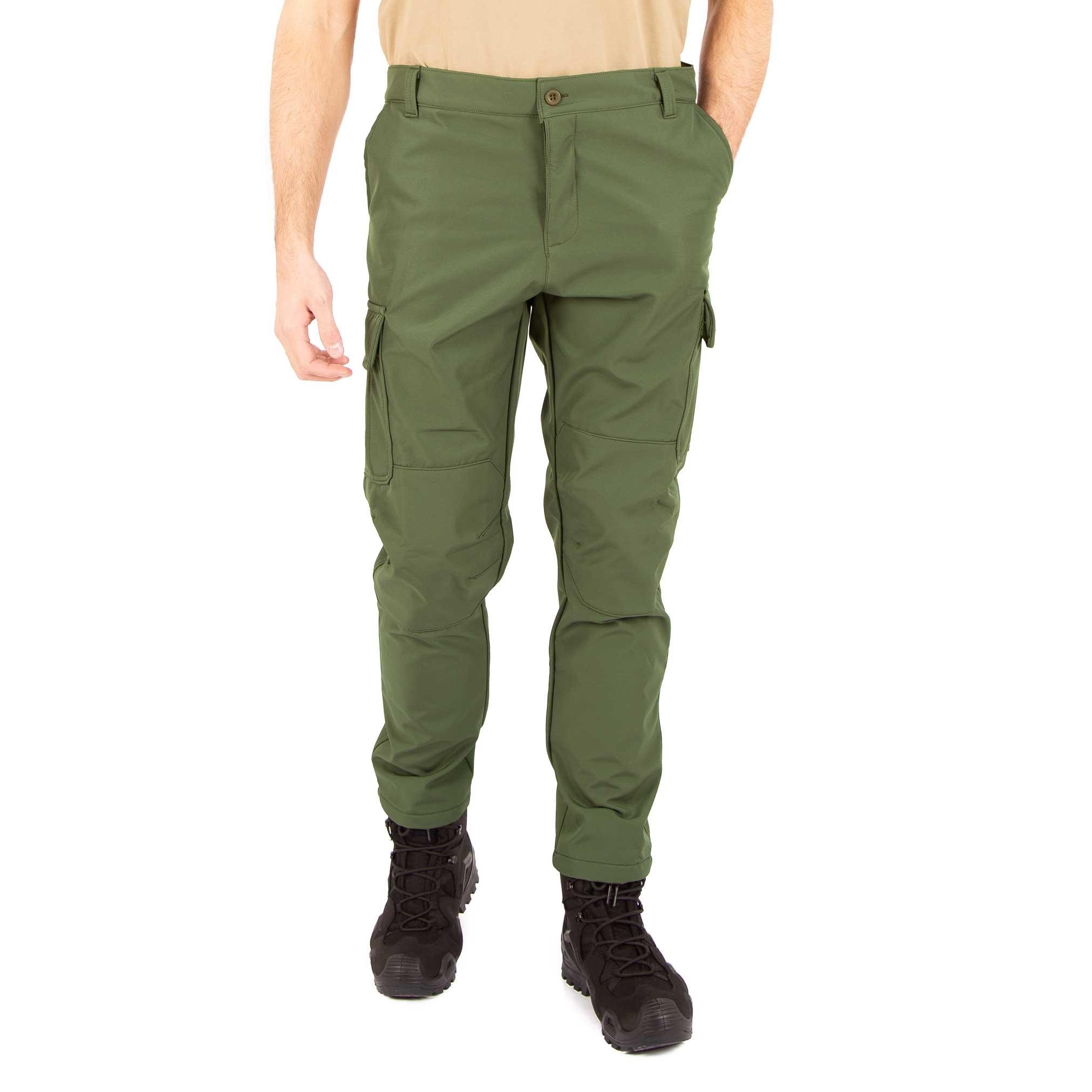 İçi Polarlı Su Geçirmez Softshell Taktik Pantolon -Haki 