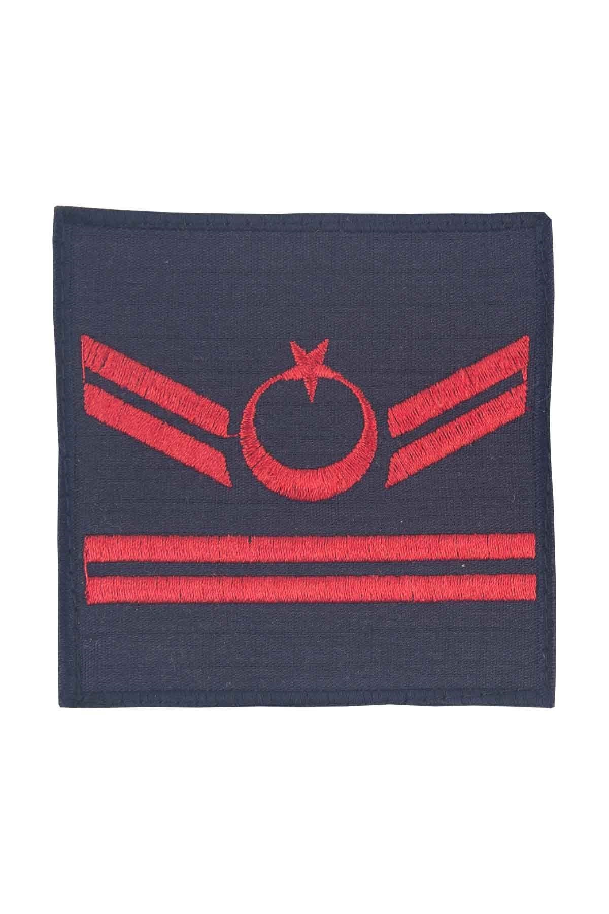 Jandarma Asayiş Uzman Çavuş Rütbesi Lacivert Nakış Cırtlı