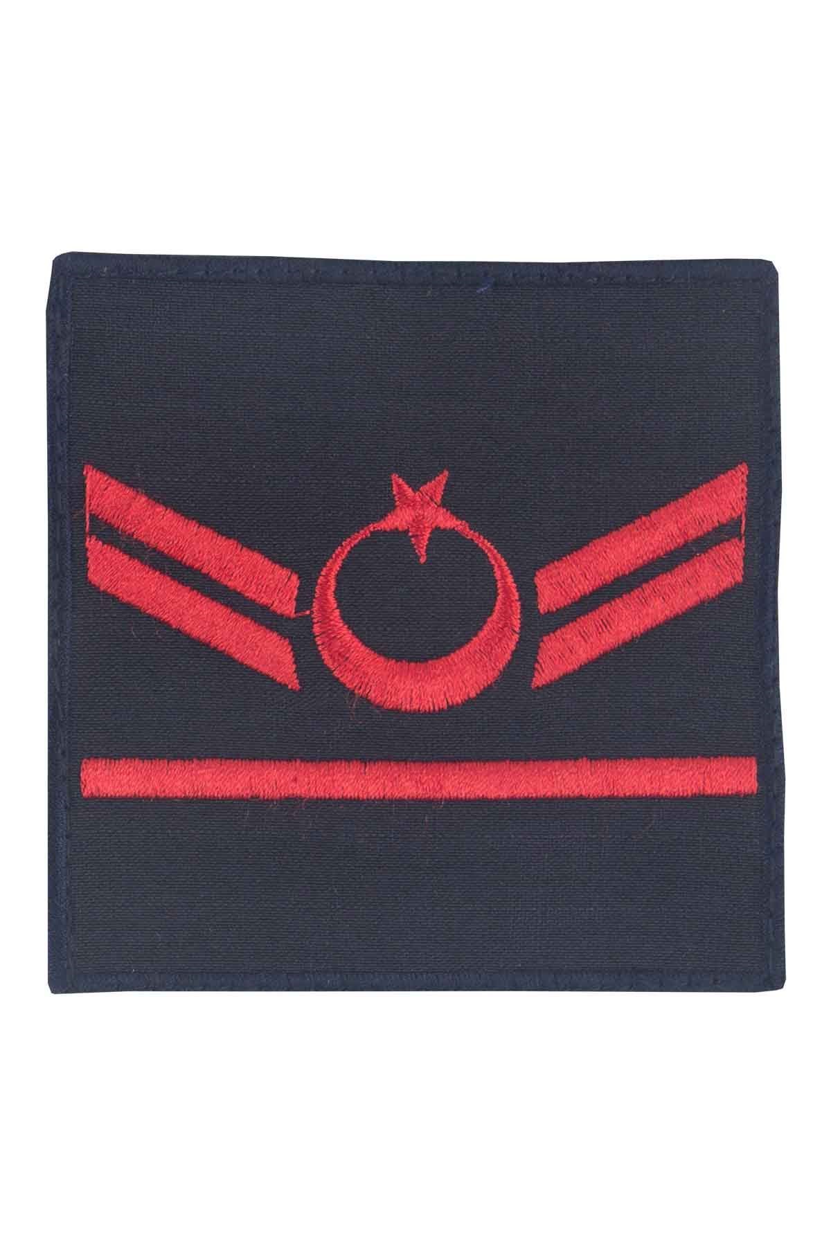 Jandarma Asayiş Uzman Çavuş Rütbesi Lacivert Nakış Cırtlı