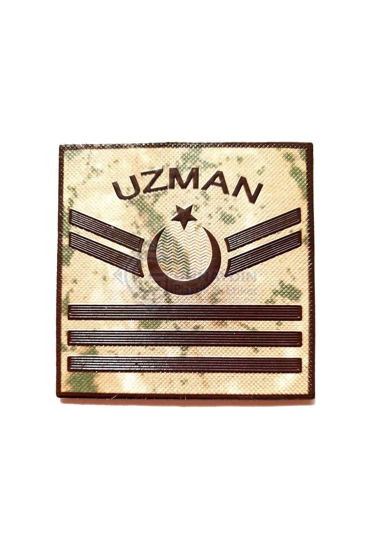 Jandarma Komando Yeni Nesil 3 Boyutlu Plastik Uzman Çavuş Rütbesi Kamuflaj Renk