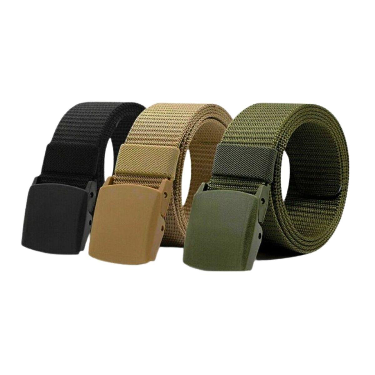 Kilitli Plastik Tokalı Taktik Kemer Seti 3 Renk