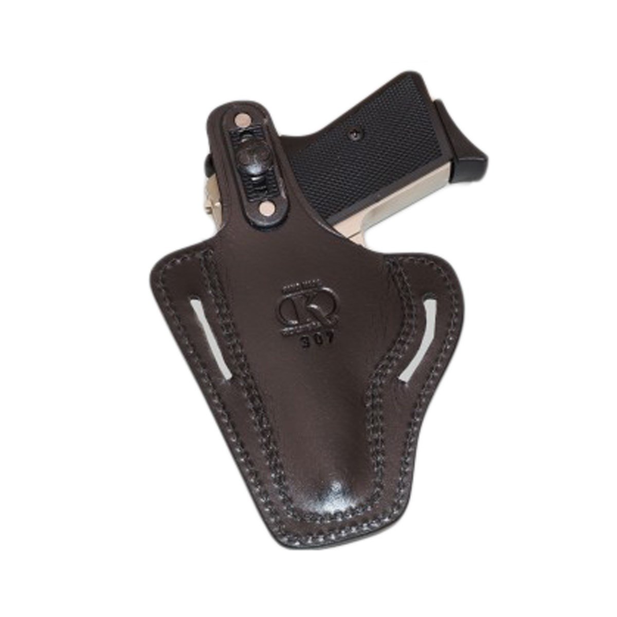 Kırıkkale 7.65 Deri Silah Kılıfı Siyah Baskılı Kapalı