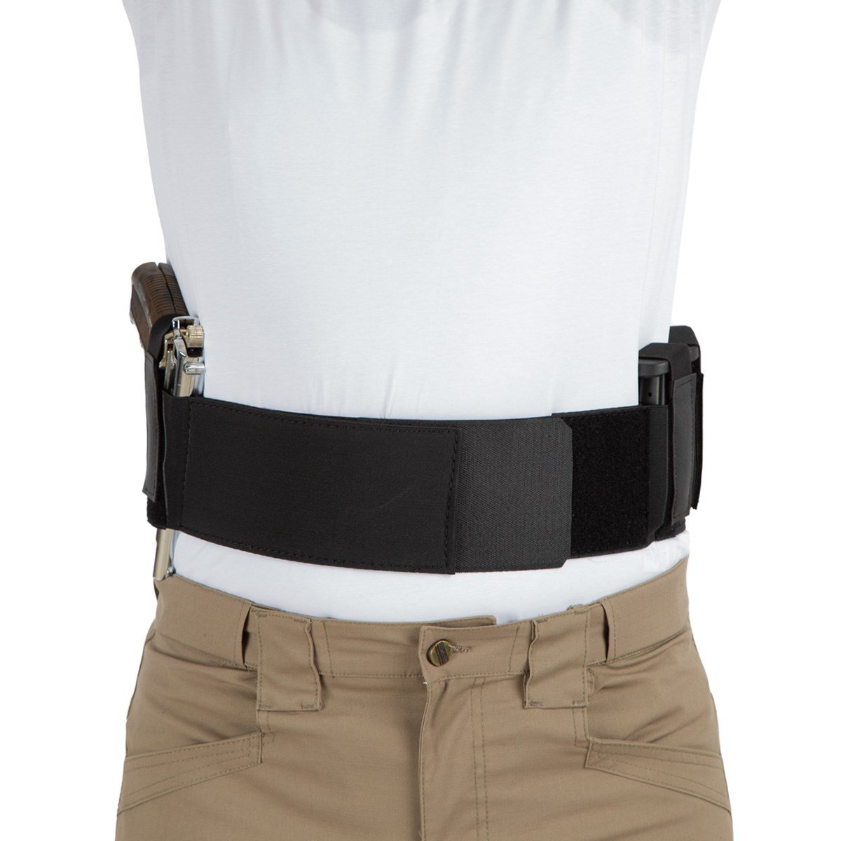 Korse Silah Kılıfı-Çift Şarjörlüklü ve Kelepçe Kılıflı-Siyah