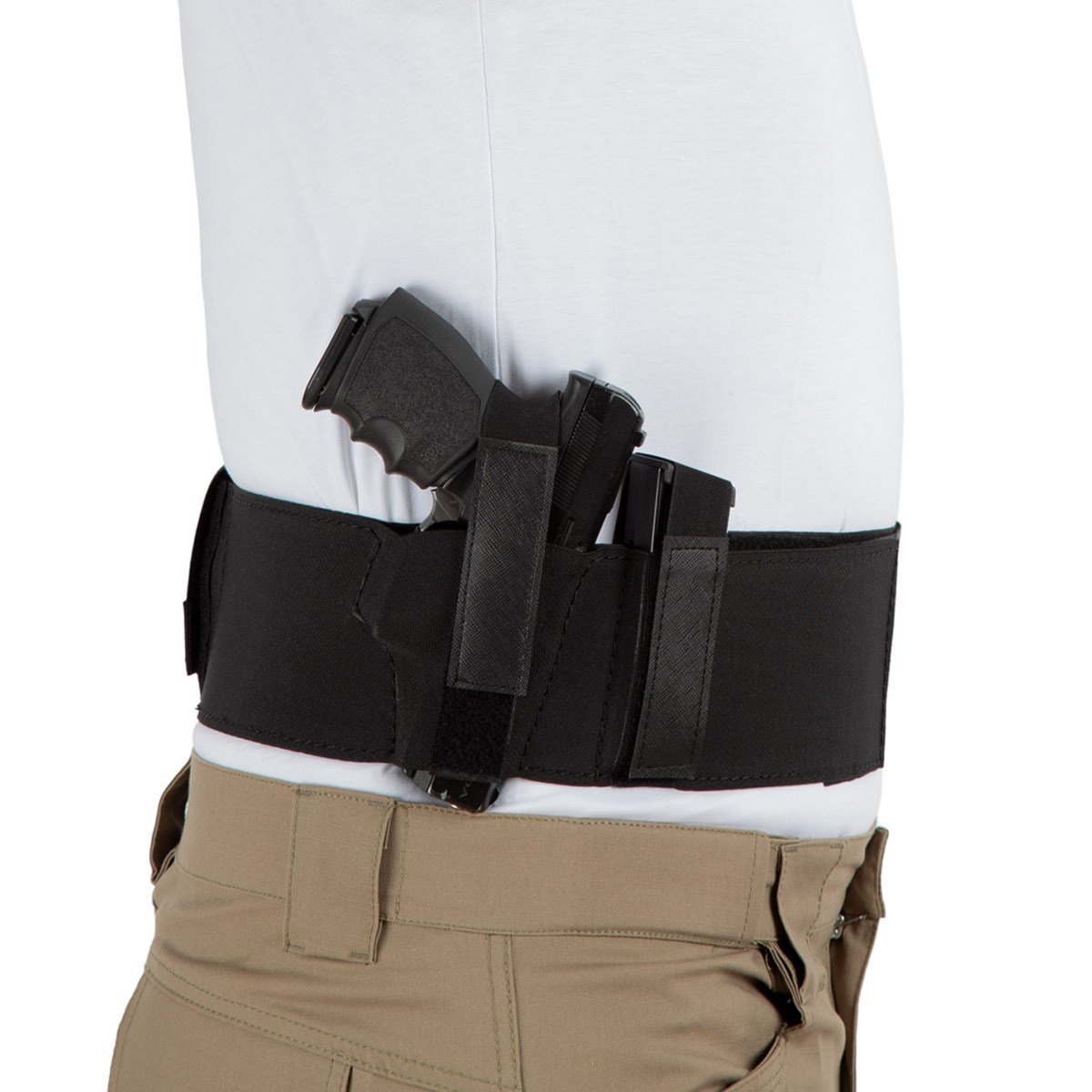 Korse Silah Kılıfı-Çift Silah Kılıflı ve Çift Şarjörlüklü-Siyah