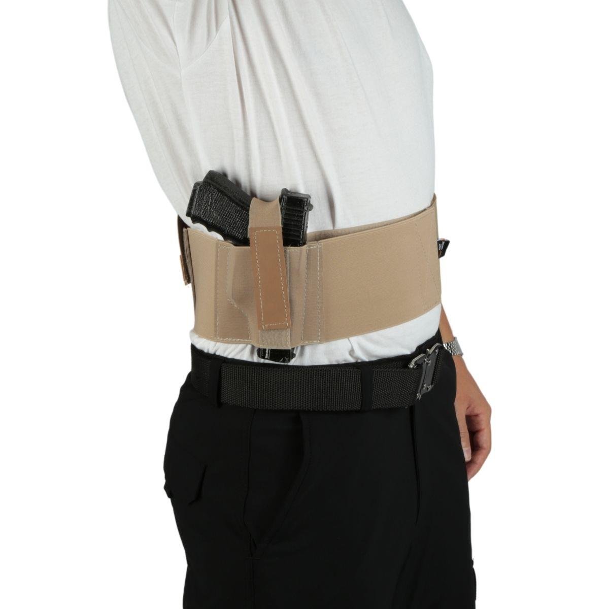 Korse Tabanca Kılıfı Çift Şarjörlüklü Kelepçelikli Bej