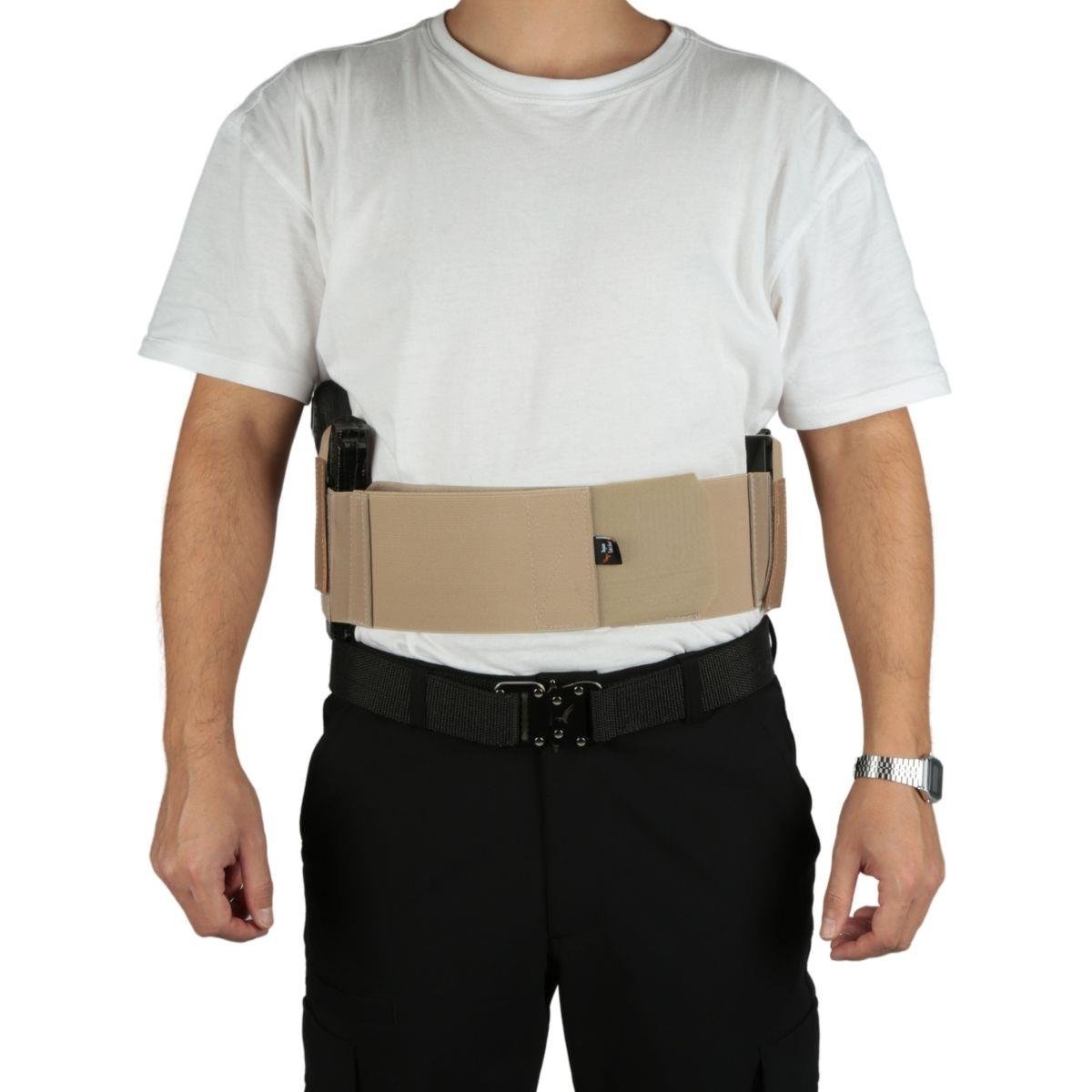 Korse Tabanca Kılıfı Çift Şarjörlüklü Kelepçelikli Bej