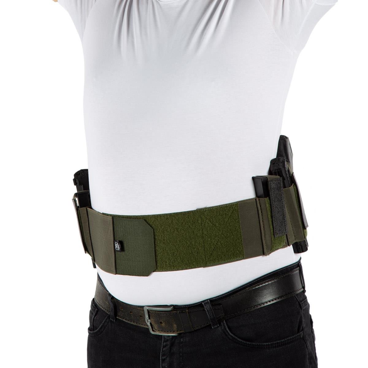 Korse Tabanca Kılıfı Çift Tabanca Kılıflı ve Çift Şarjörlüklü Haki