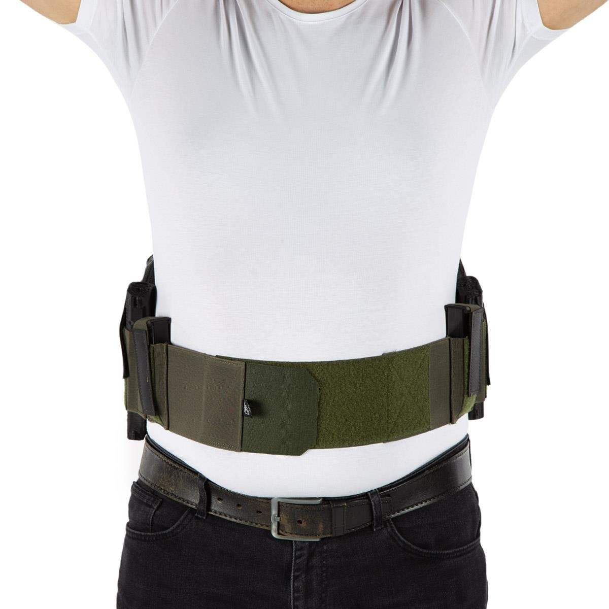 Korse Tabanca Kılıfı Çift Tabanca Kılıflı ve Çift Şarjörlüklü Haki