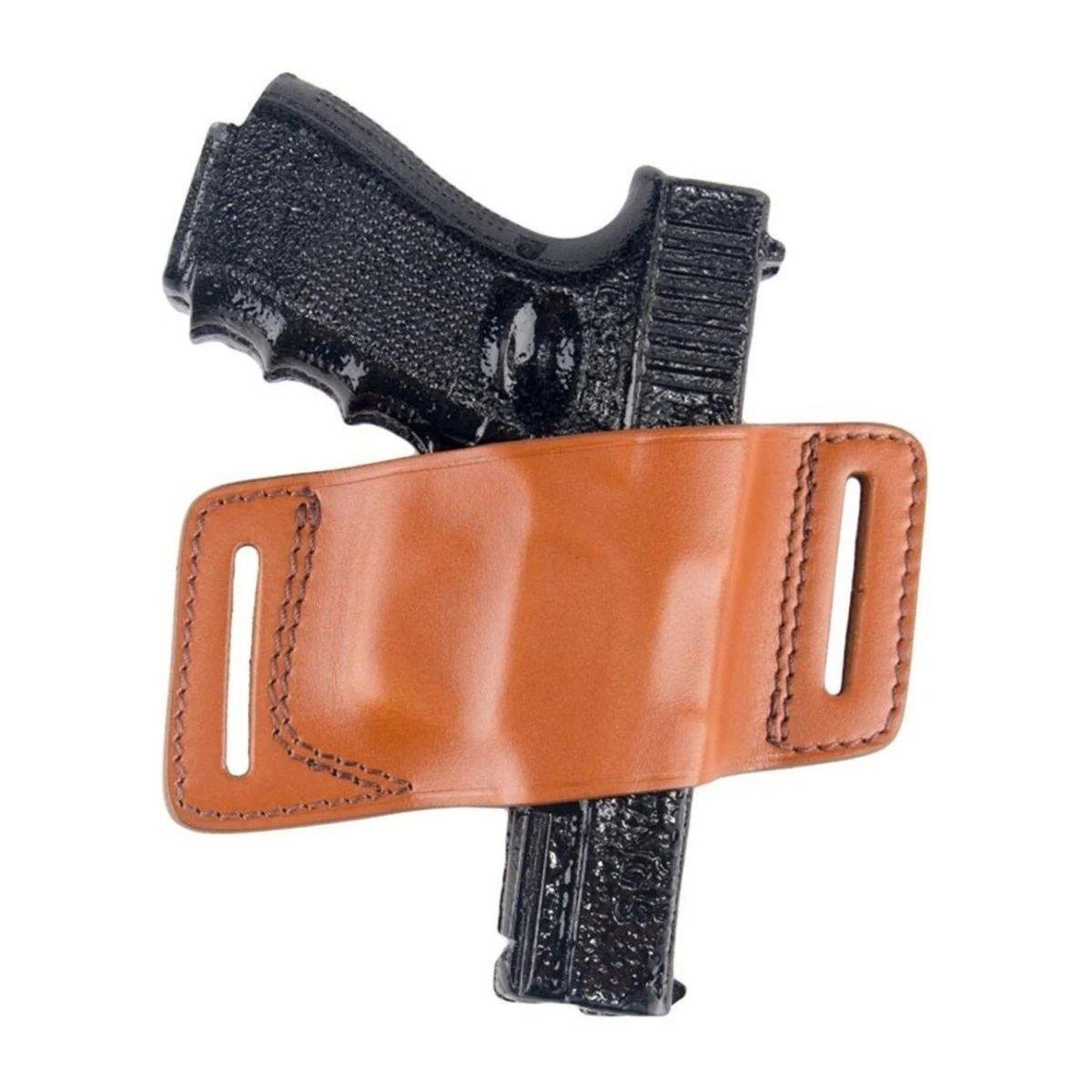 Kurusıkı Tabanca Kılıfı Universal Model Atkısız Deri Speed Kelebek Taba