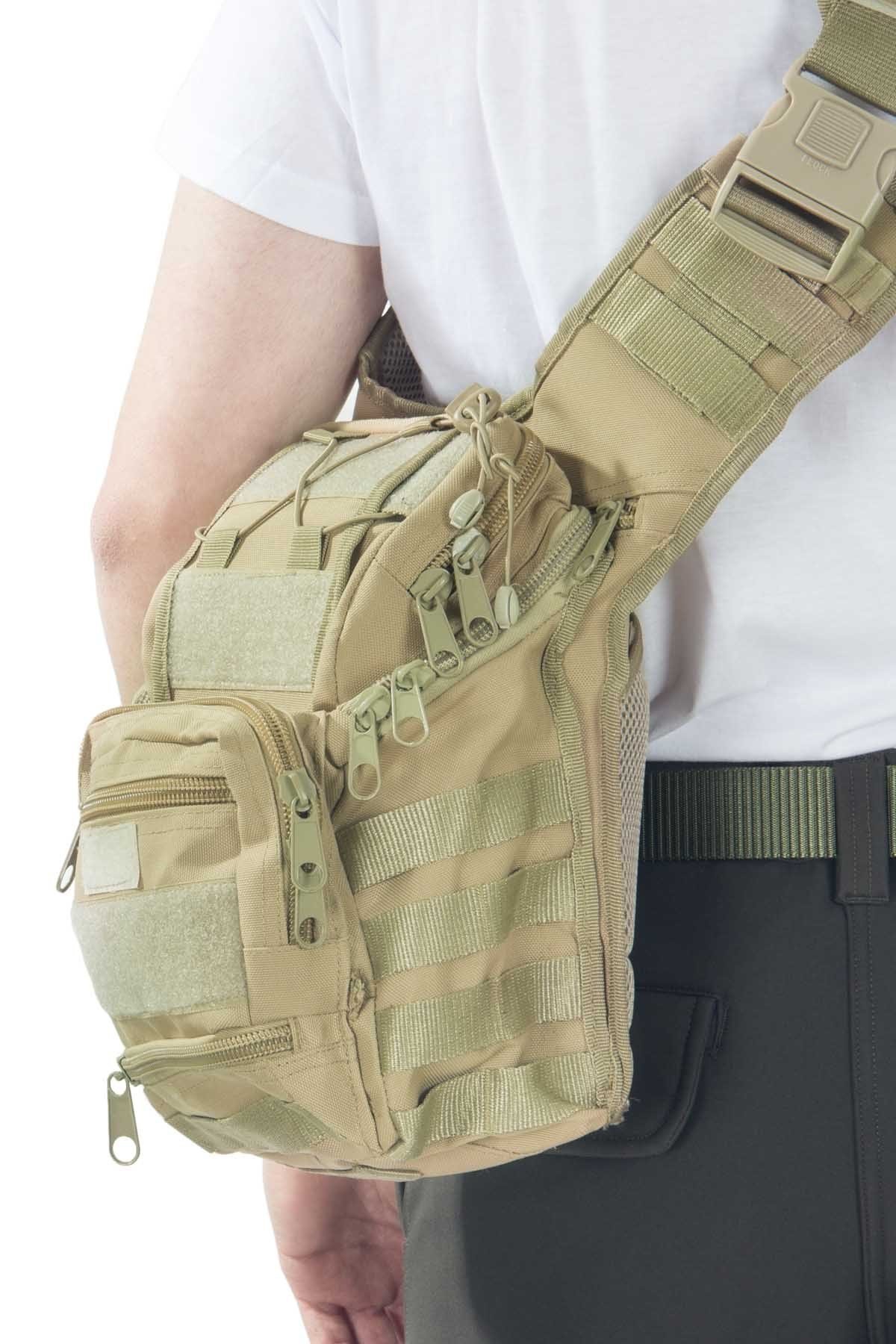 Mıl-Tec Cordura Çok Fonksiyonlu Çöl Rengi Omuz Çantası
