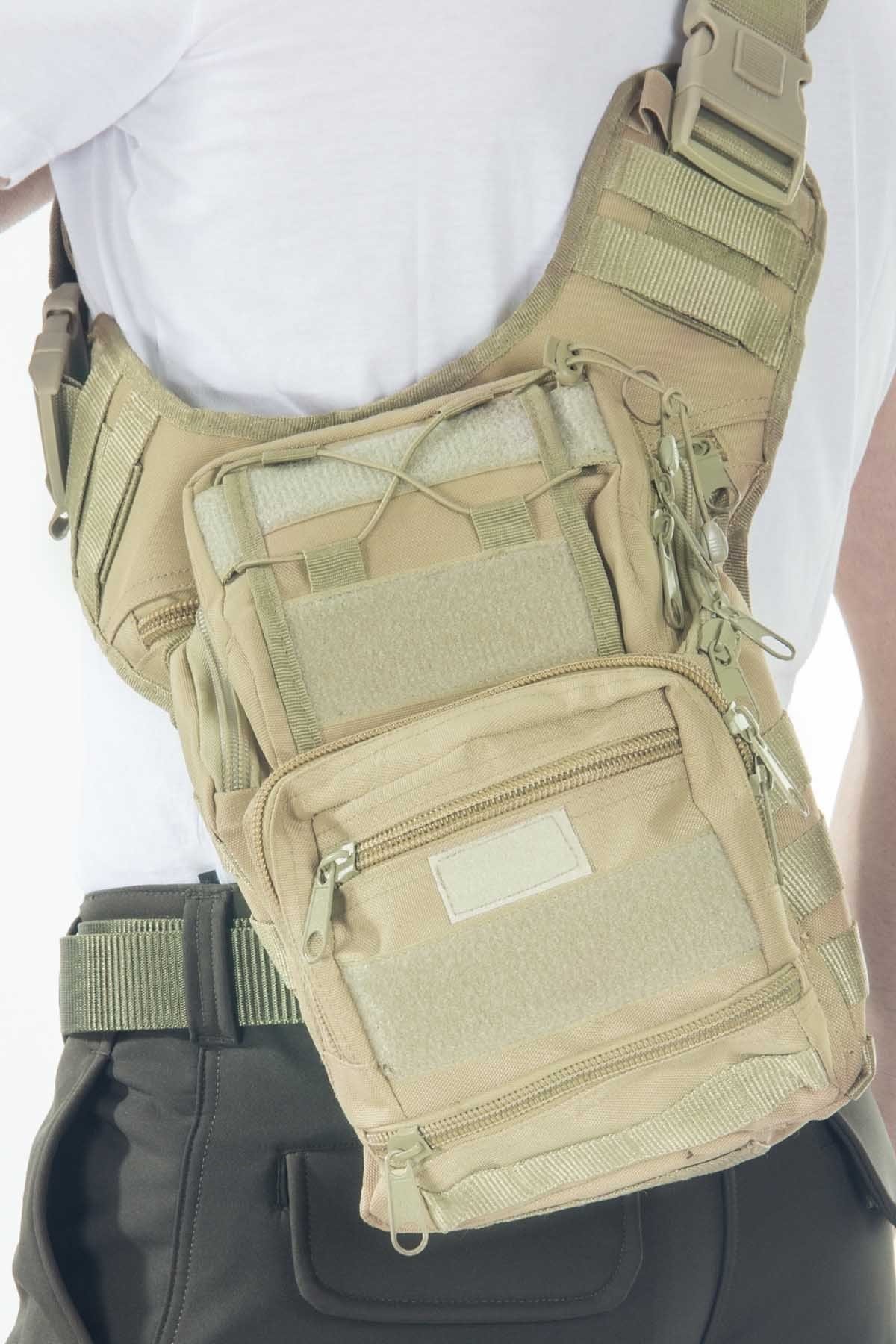 Mıl-Tec Cordura Çok Fonksiyonlu Çöl Rengi Omuz Çantası