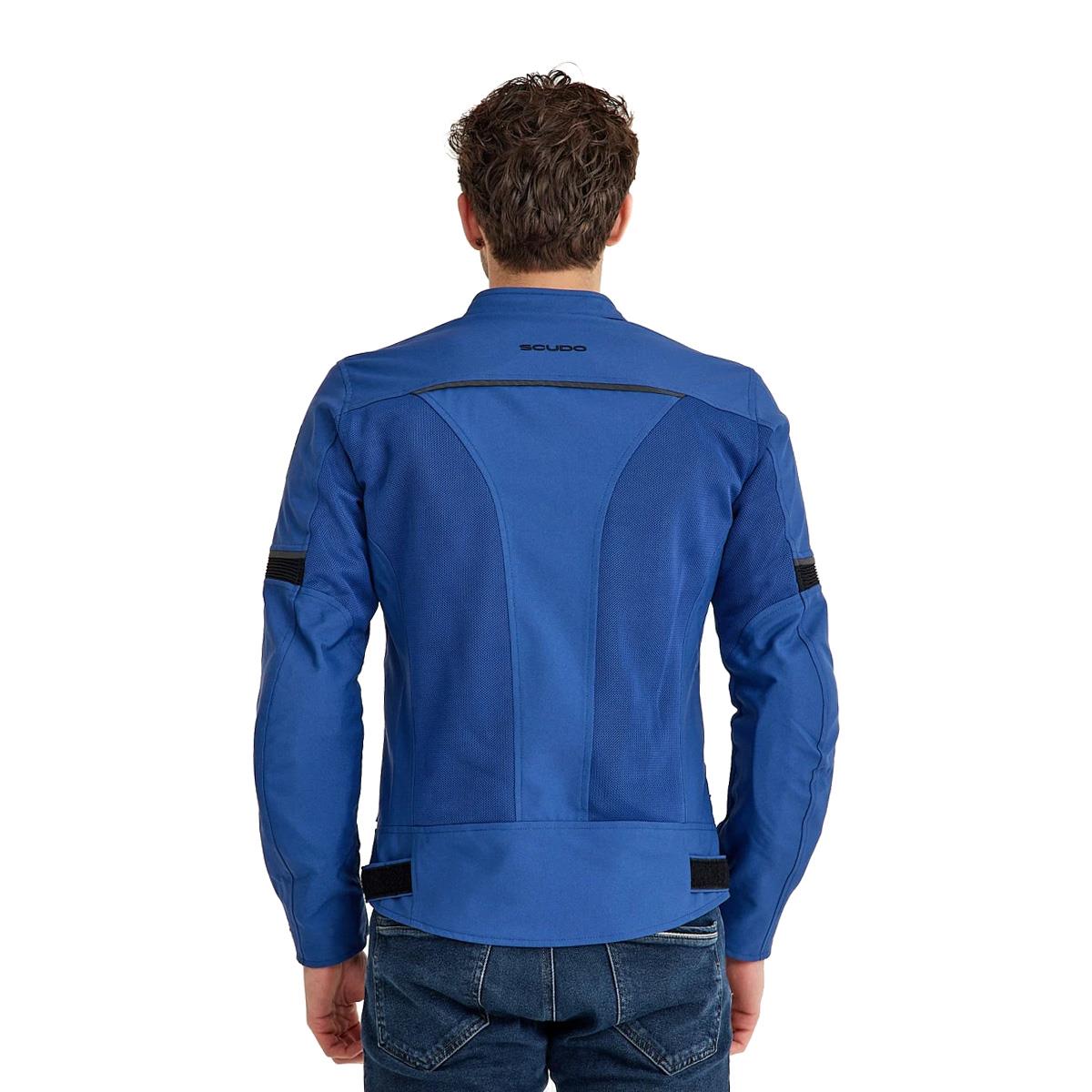 Milano Yazlık Fileli Motosiklet Montu Mavi