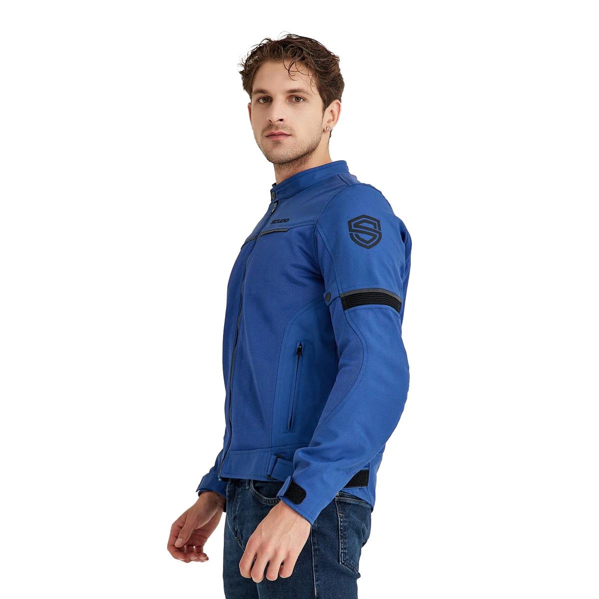 Milano Yazlık Fileli Motosiklet Montu Mavi