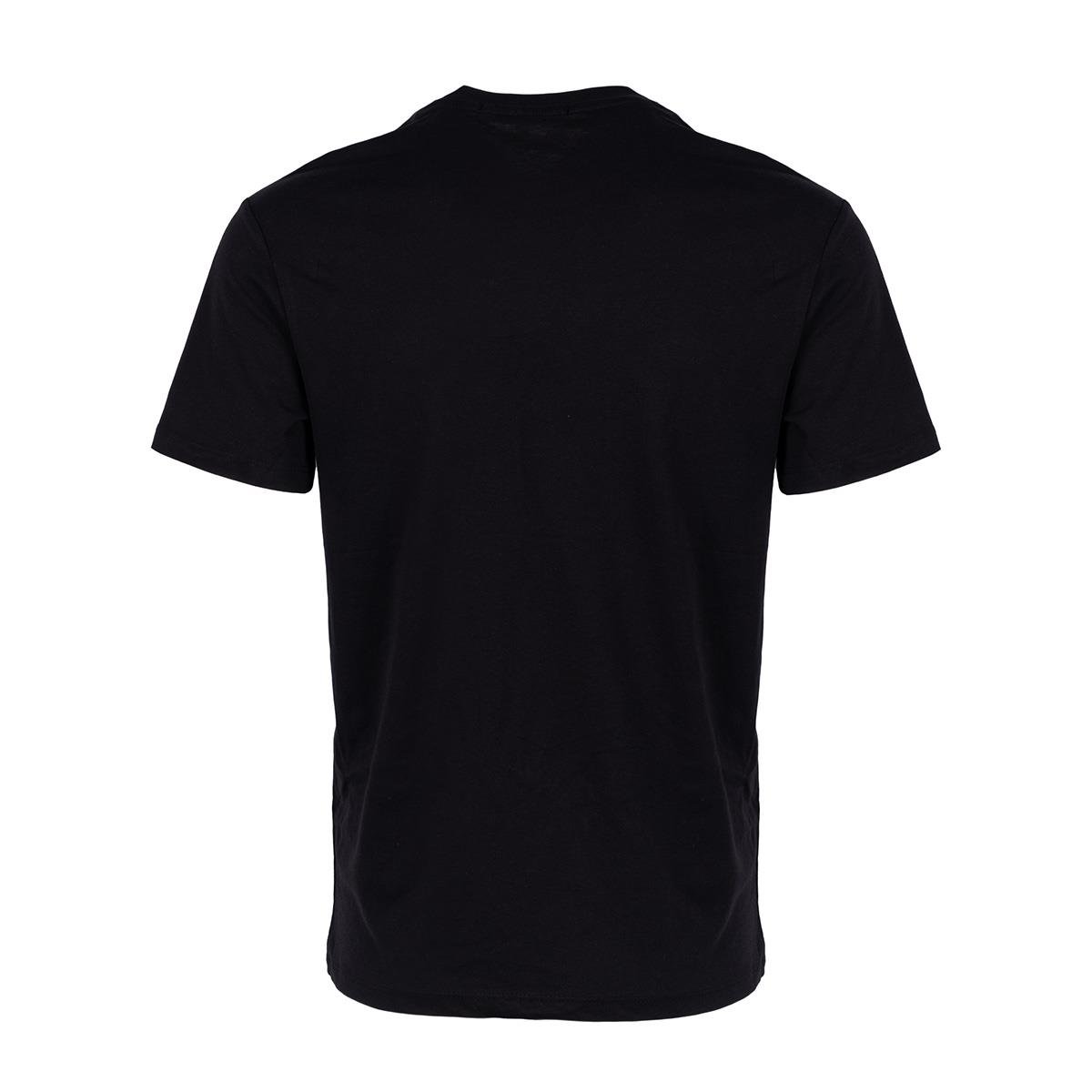 Mini Azerbaycan Bayrağı Baskılı Tişört Siyah